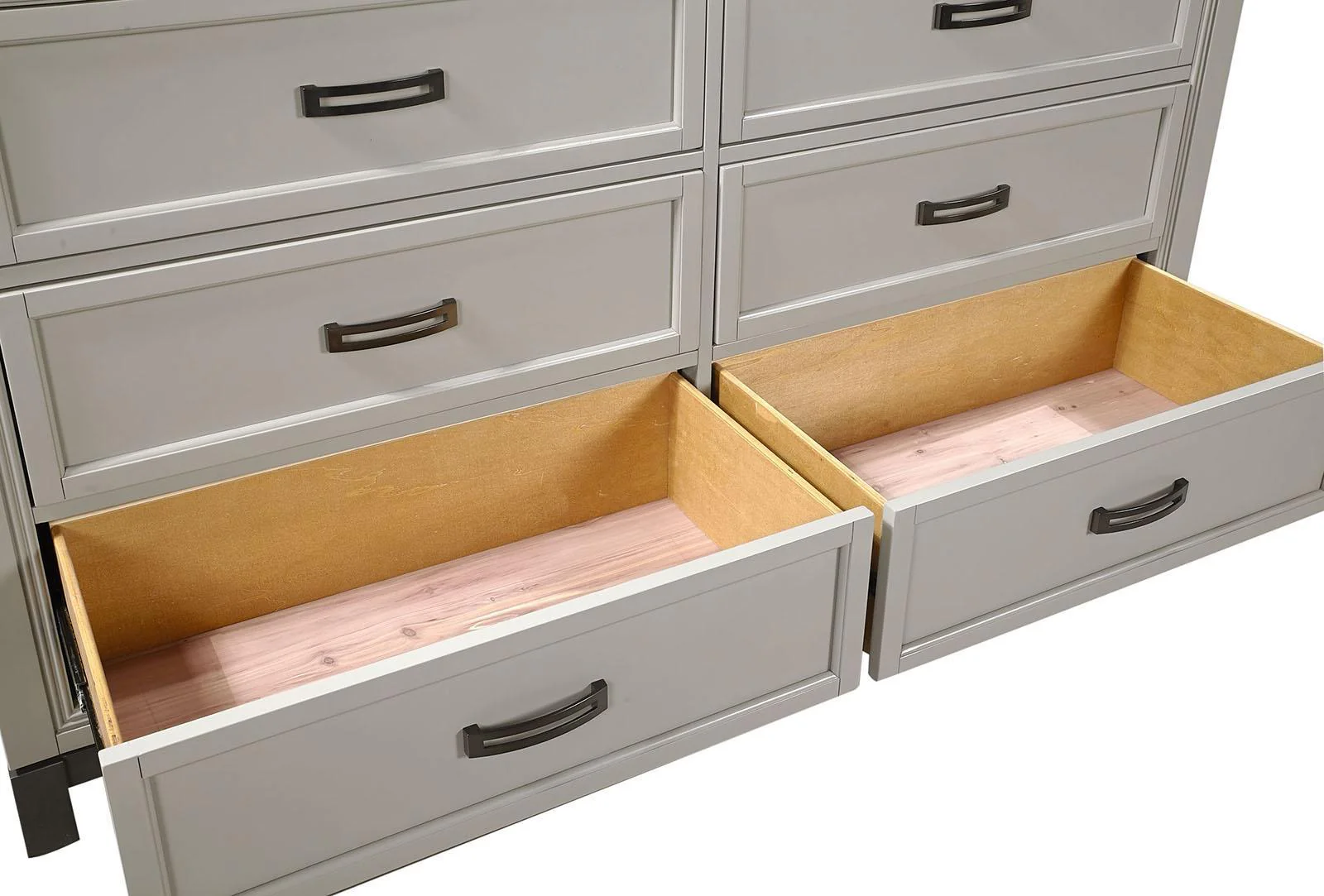 Aspenhome Hyde Park 6 Drawer Dresser in Light Gray - Image 3