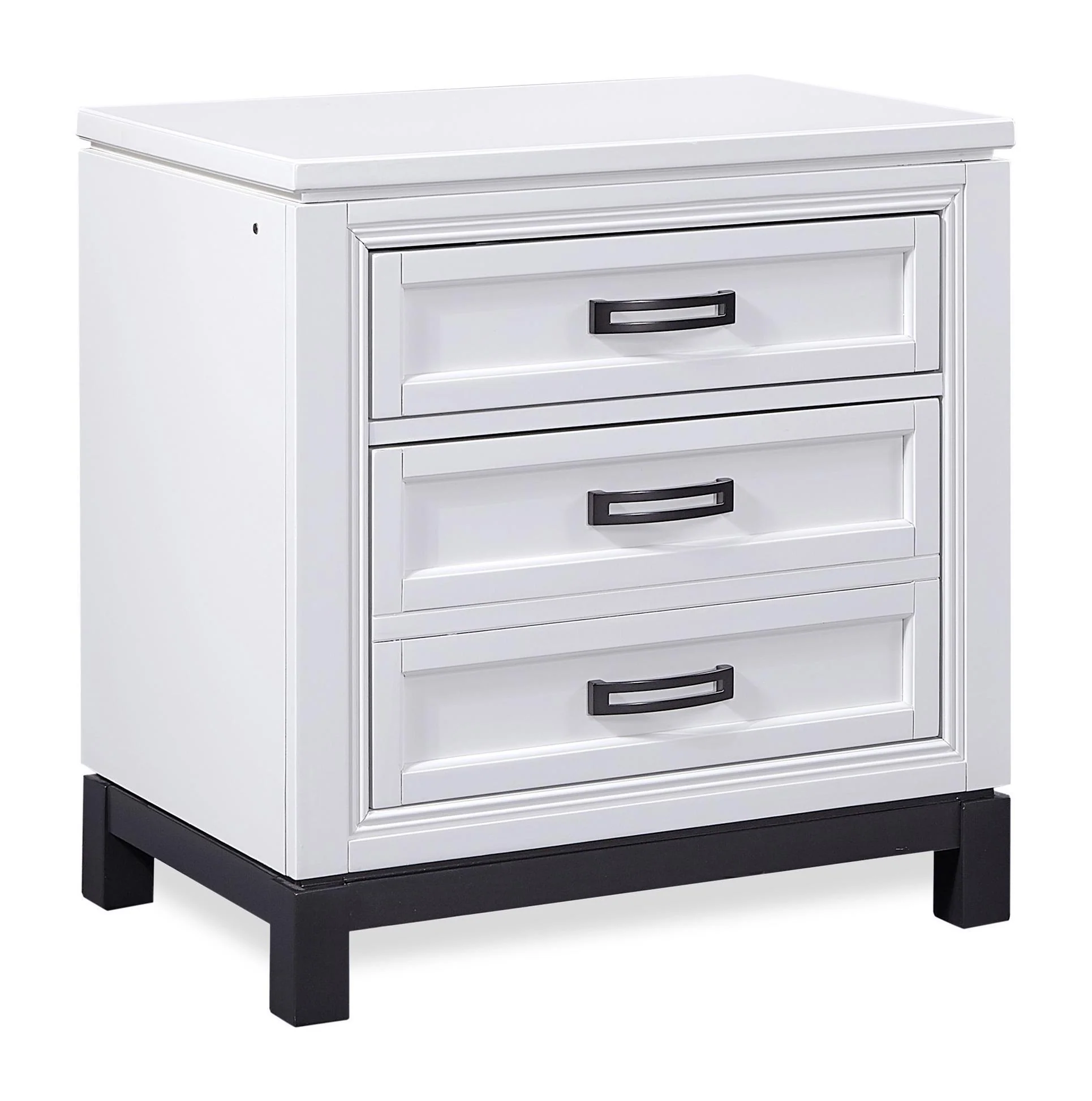 Aspenhome Hyde Park Liv360 2 Drawer Nightstand in White