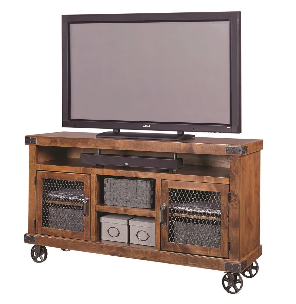Aspenhome Industrial 65" Console in Fruitwood DN1055-FRT