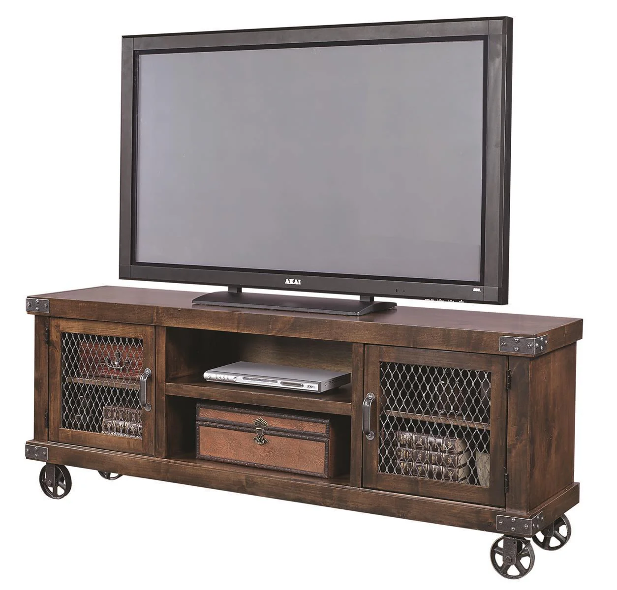 Aspenhome Industrial 74" Console in Tobacco