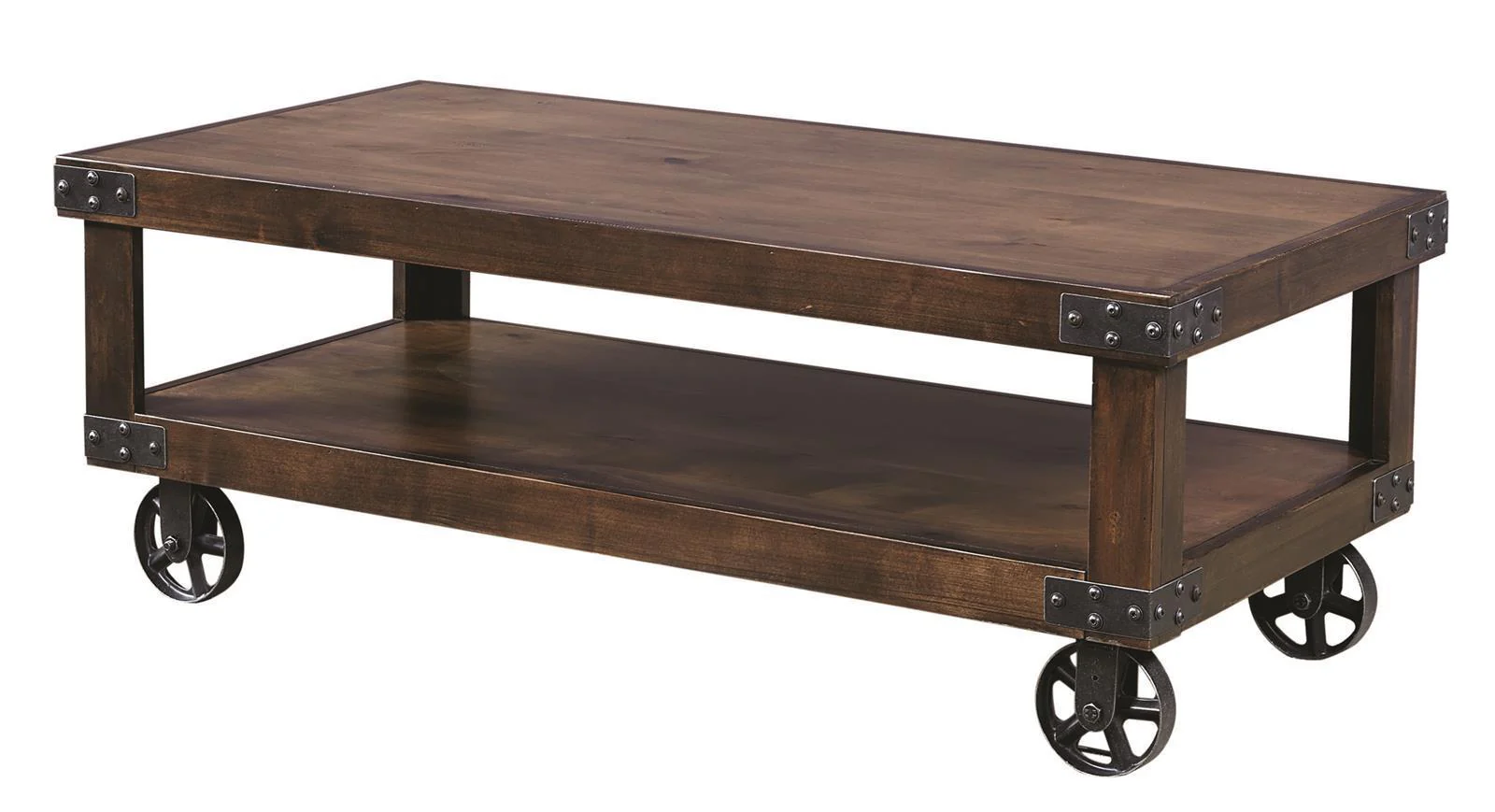 Aspenhome Industrial Cocktail Table in Tobacco