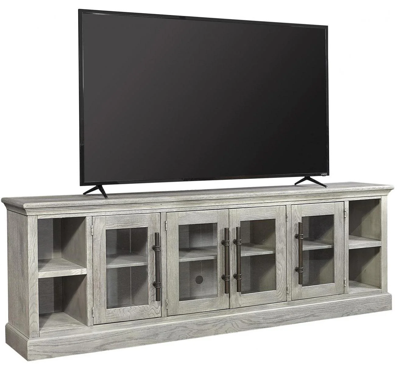 Aspenhome Manchester 97"Console and Hutch in Heather Gray - Image 2