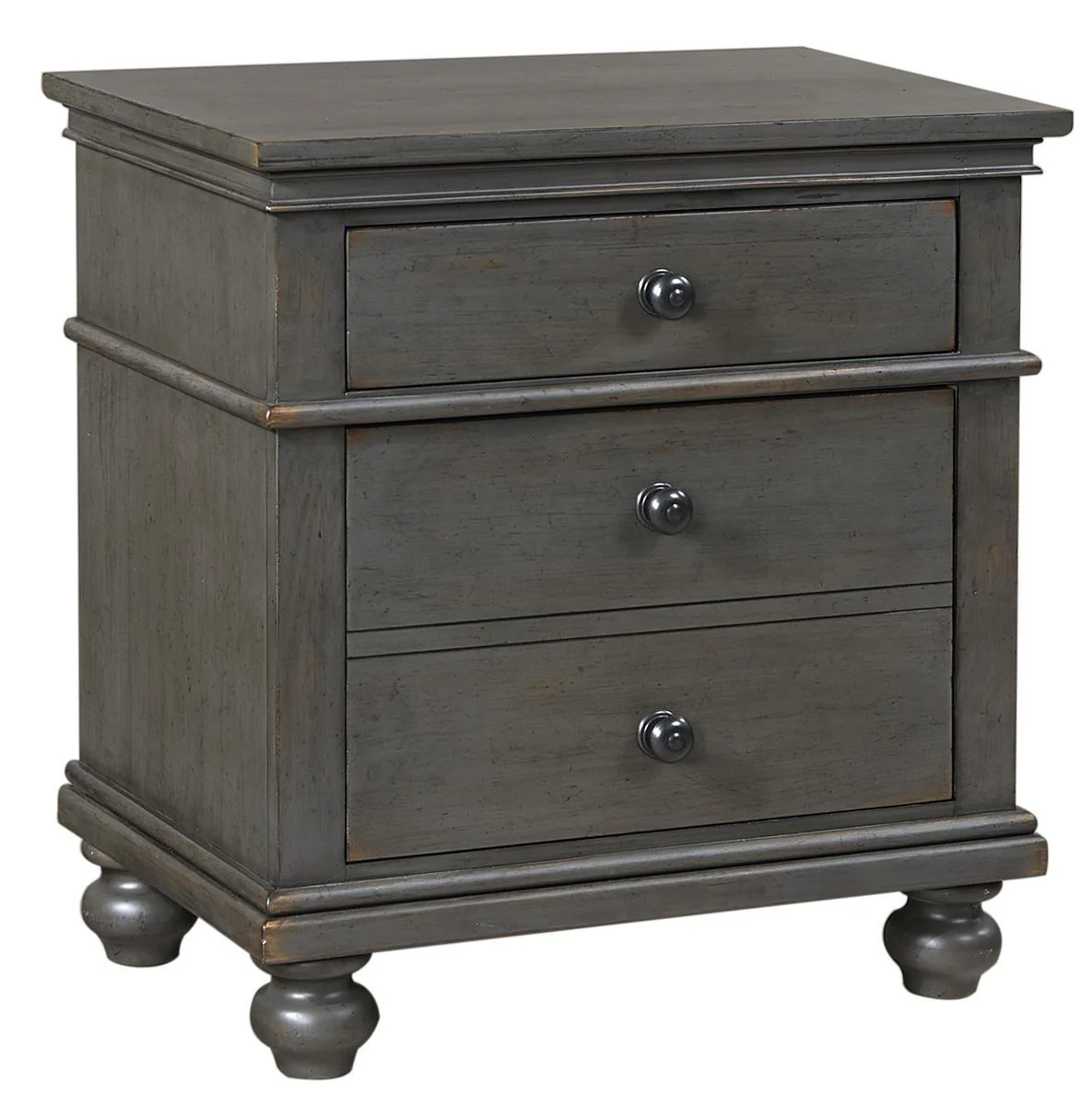 Aspenhome Oxford 2 Drawer Nightstand in Peppercorn