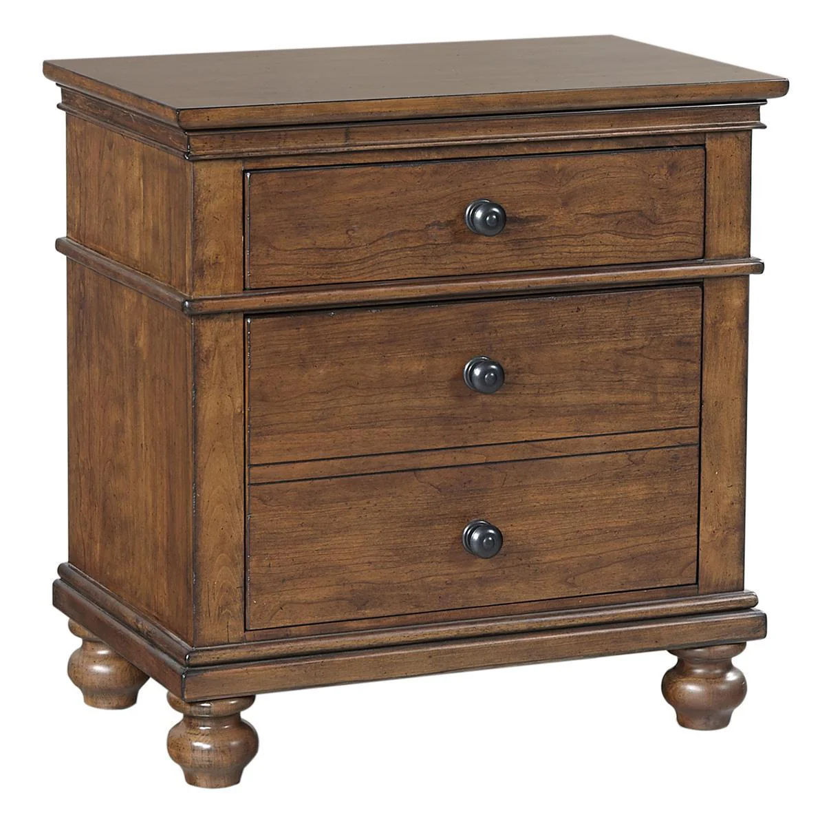 Aspenhome Oxford 2 Drawer Nightstand in Whiskey Brown