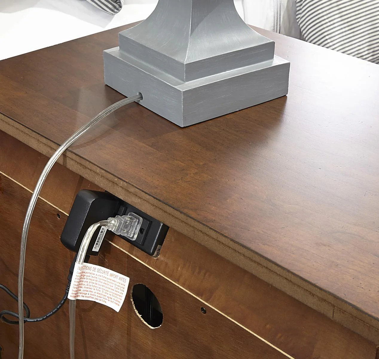 Aspenhome Oxford 2 Drawer Nightstand in Whiskey Brown - Image 2