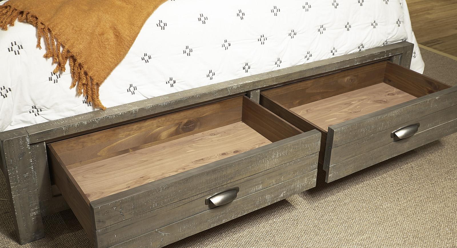 Aspenhome Radiata Queen Sleigh Storage Bed in River Rock - Image 3