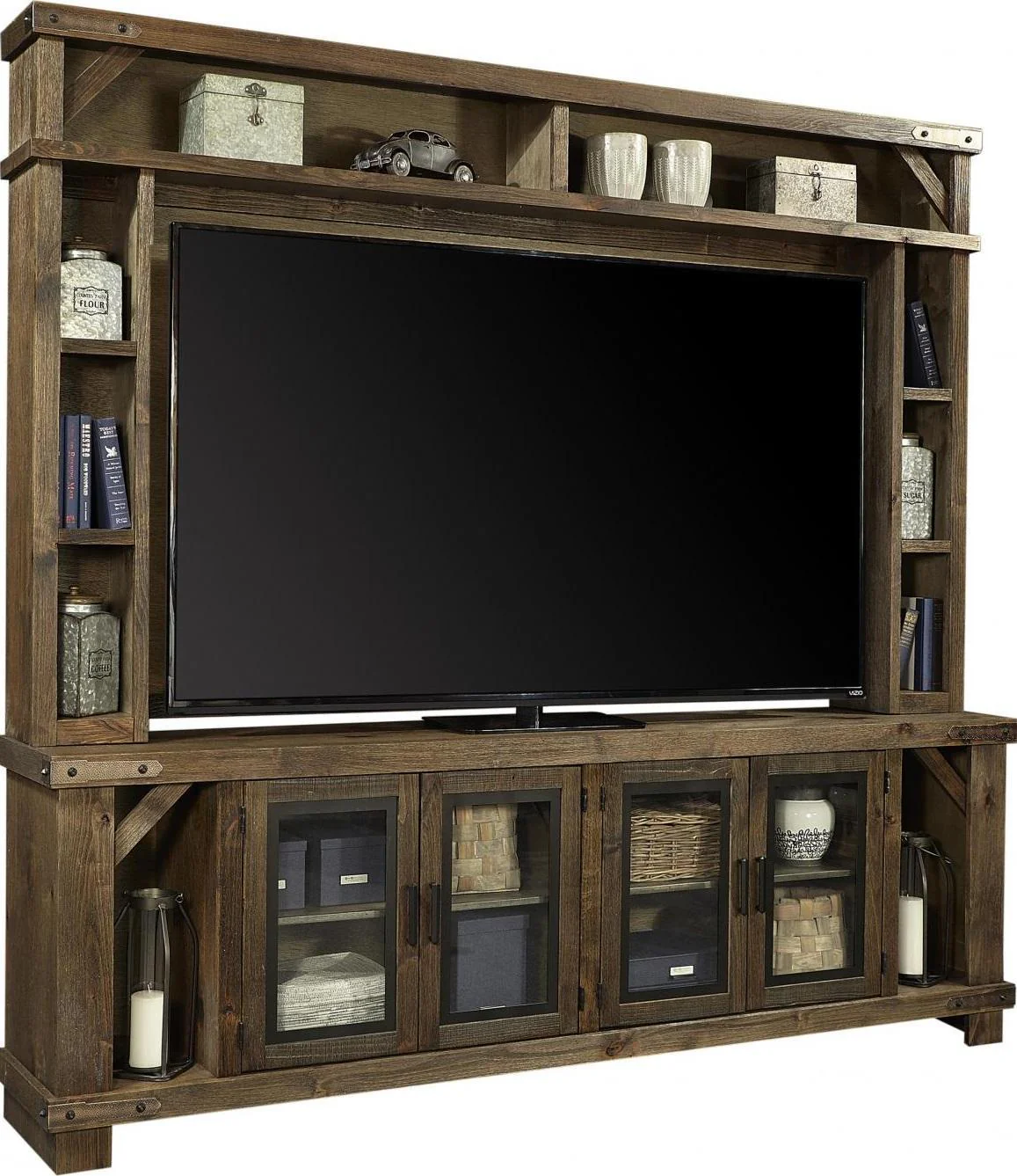 Aspenhome Sawyer 98"Console and Hutch in Brindle