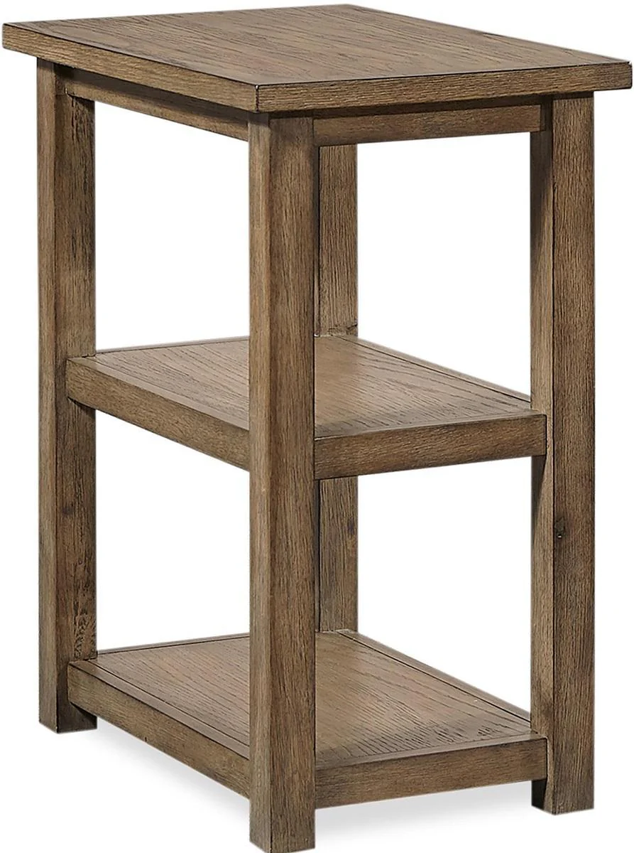 Aspenhome Terrace Point Chairside Table in Tawny