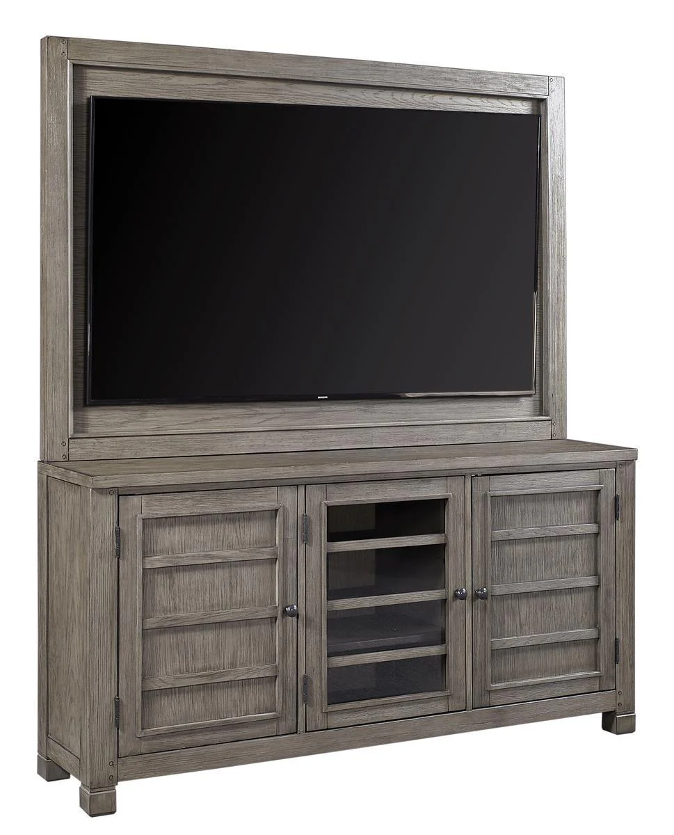 Aspenhome Tucker 66" Console with TV Backer in Stone