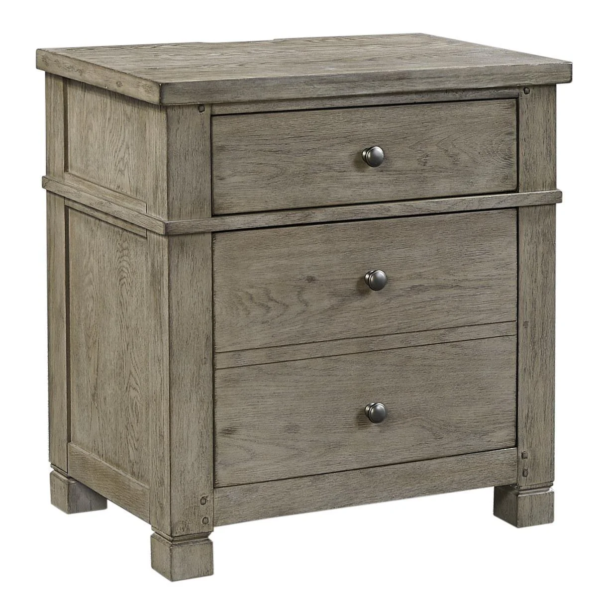 Aspenhome Tucker Two Drawer Nightstand in Stone
