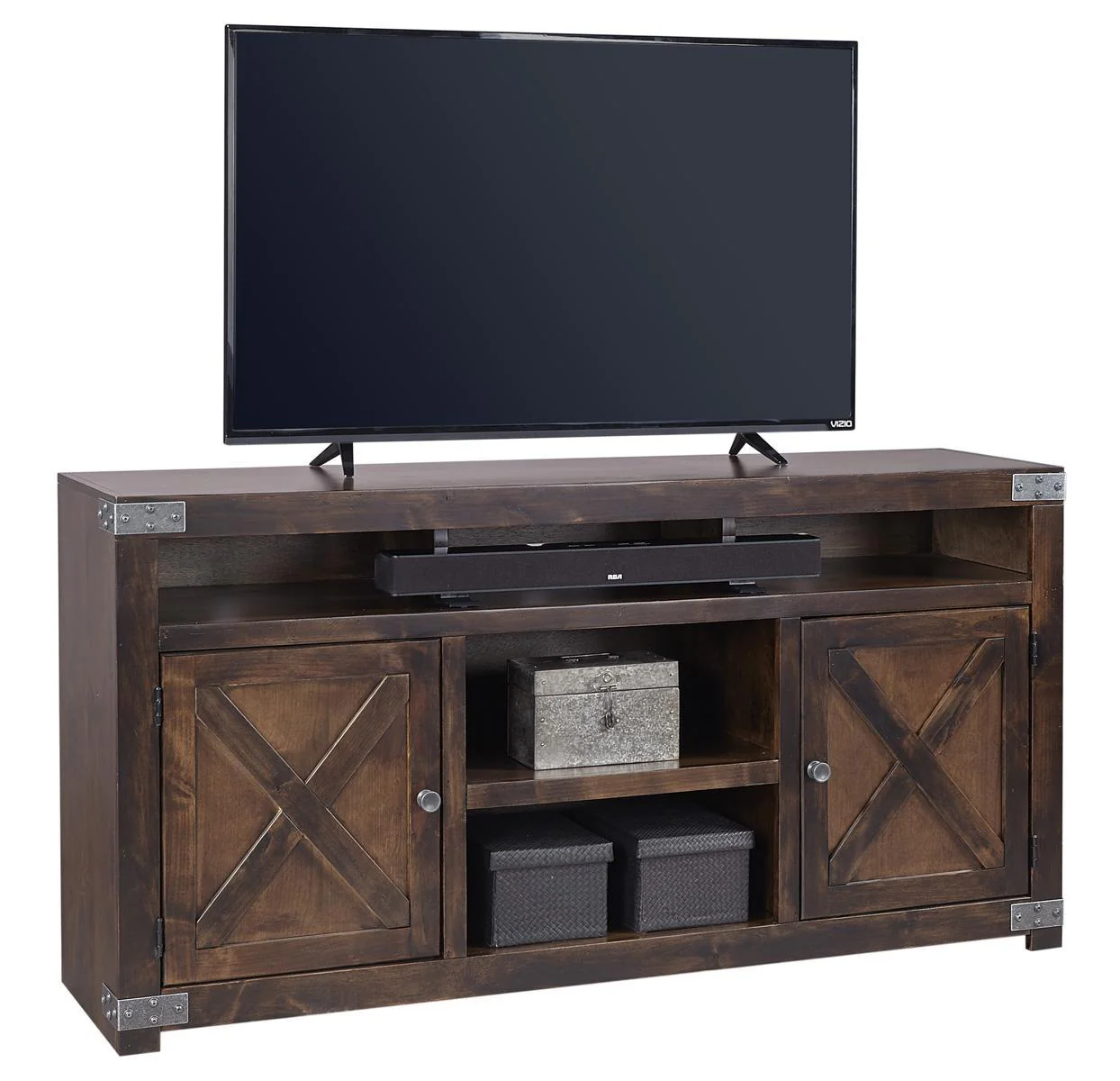Aspenhome Urban Farmhouse 65" Console in Fruitwood