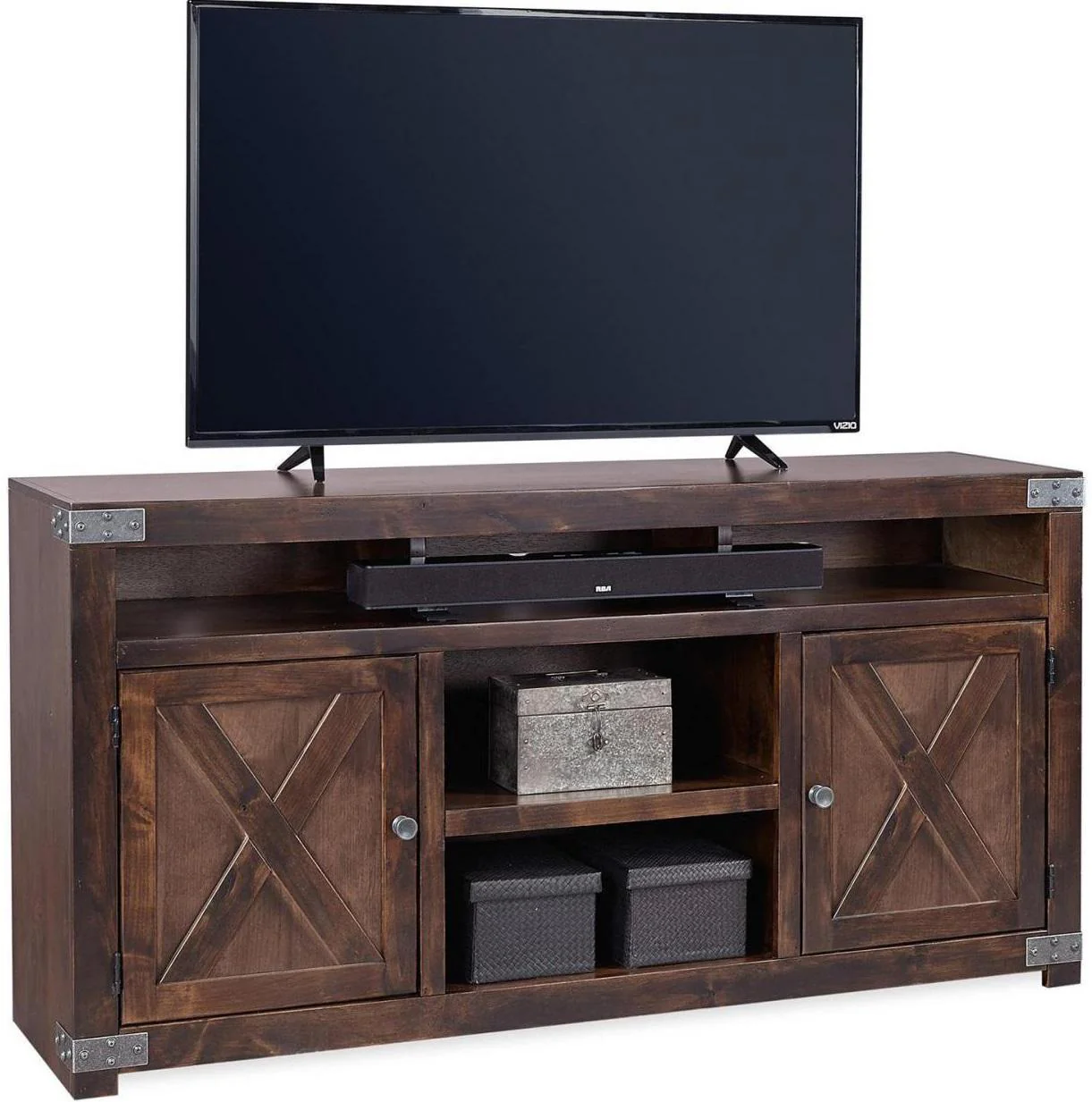 Aspenhome Urban Farmhouse 65" Console in Tobacco