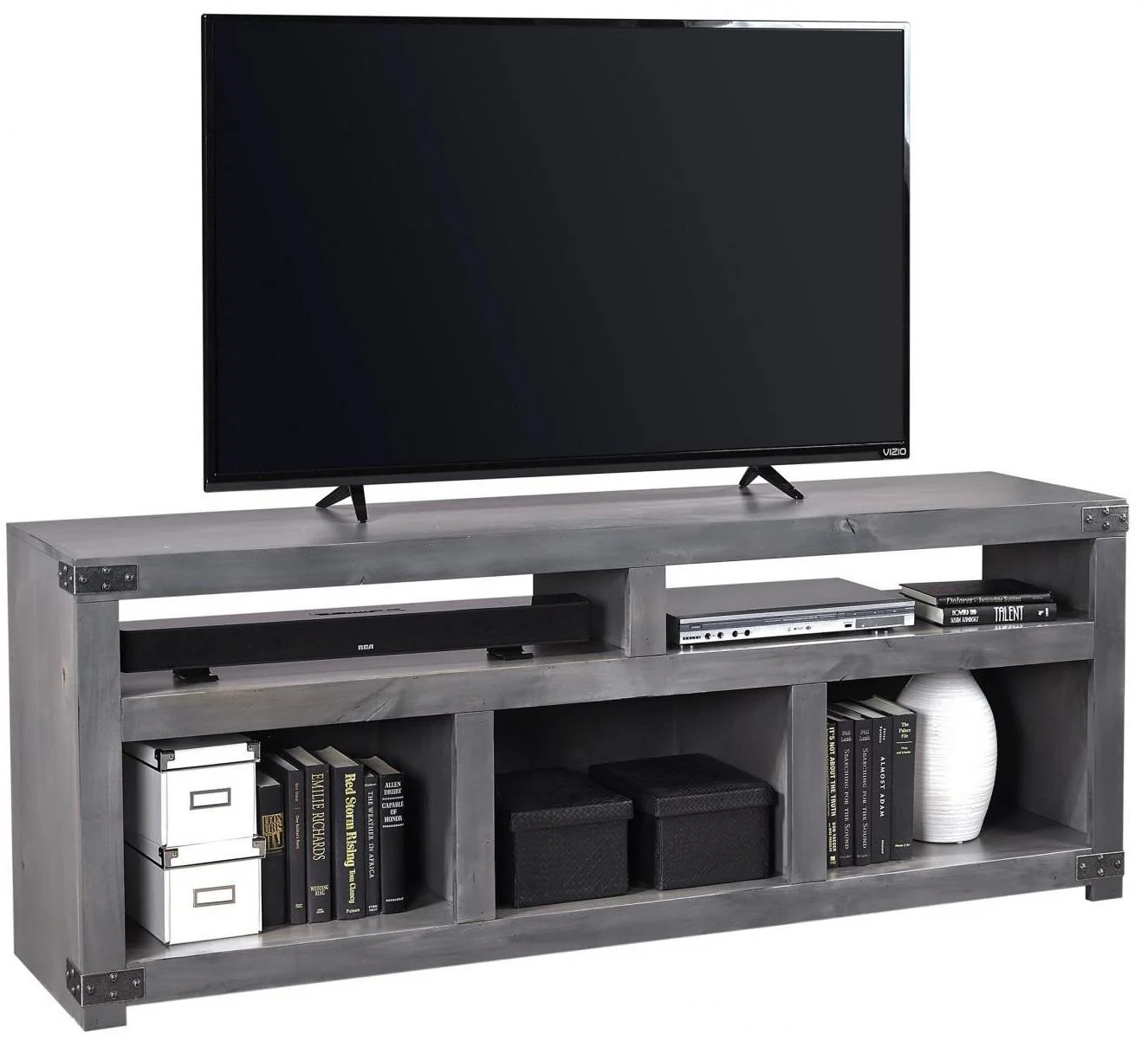 Aspenhome Urban Farmhouse 72" Open Console in Fruitwood
