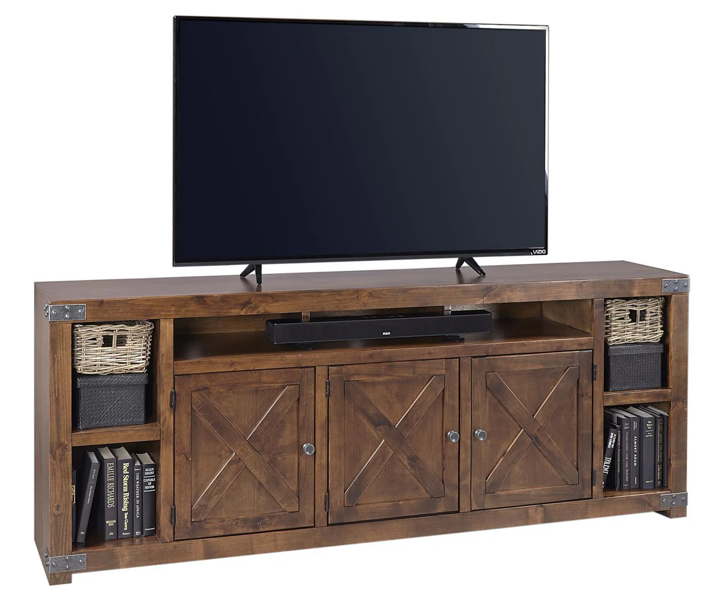 Aspenhome Urban Farmhouse 84" Console in Fruitwood