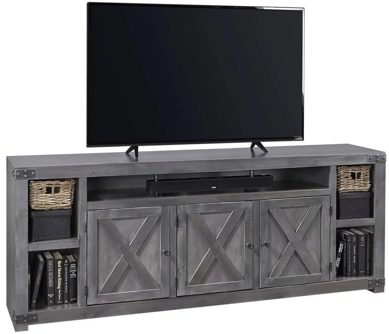 Aspenhome Urban Farmhouse 84" Console in Grey