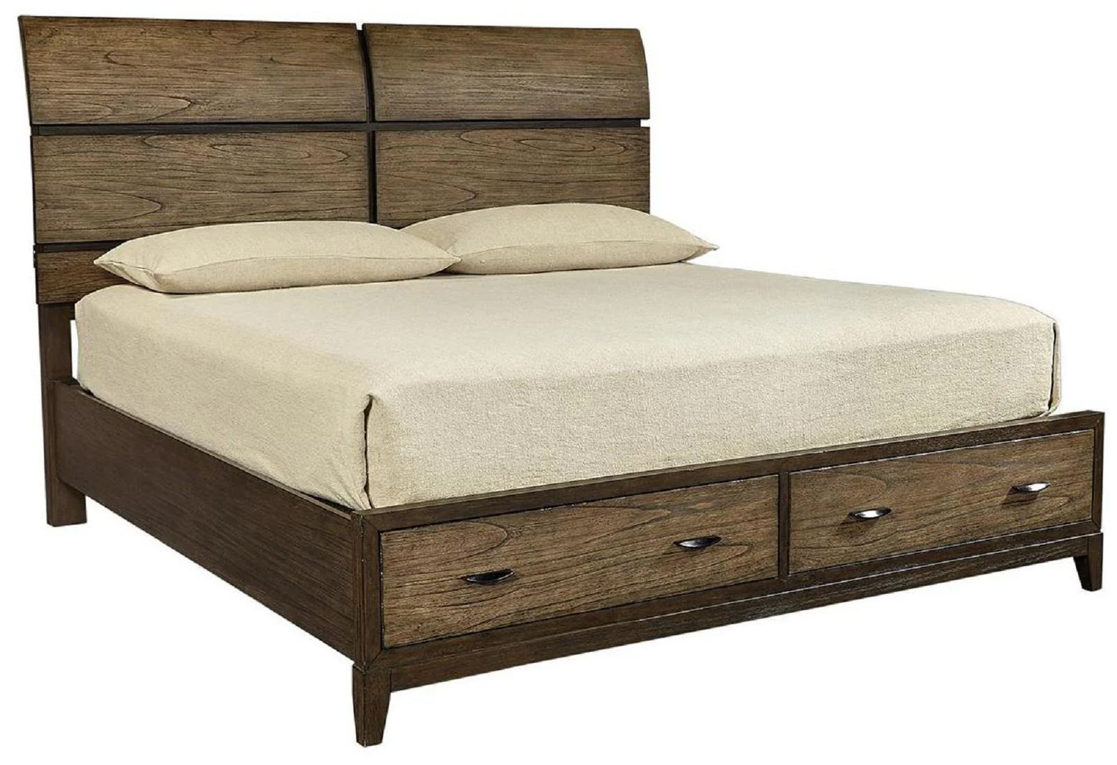 Aspenhome Westlake California King Sleigh Storage Bed in Portobello