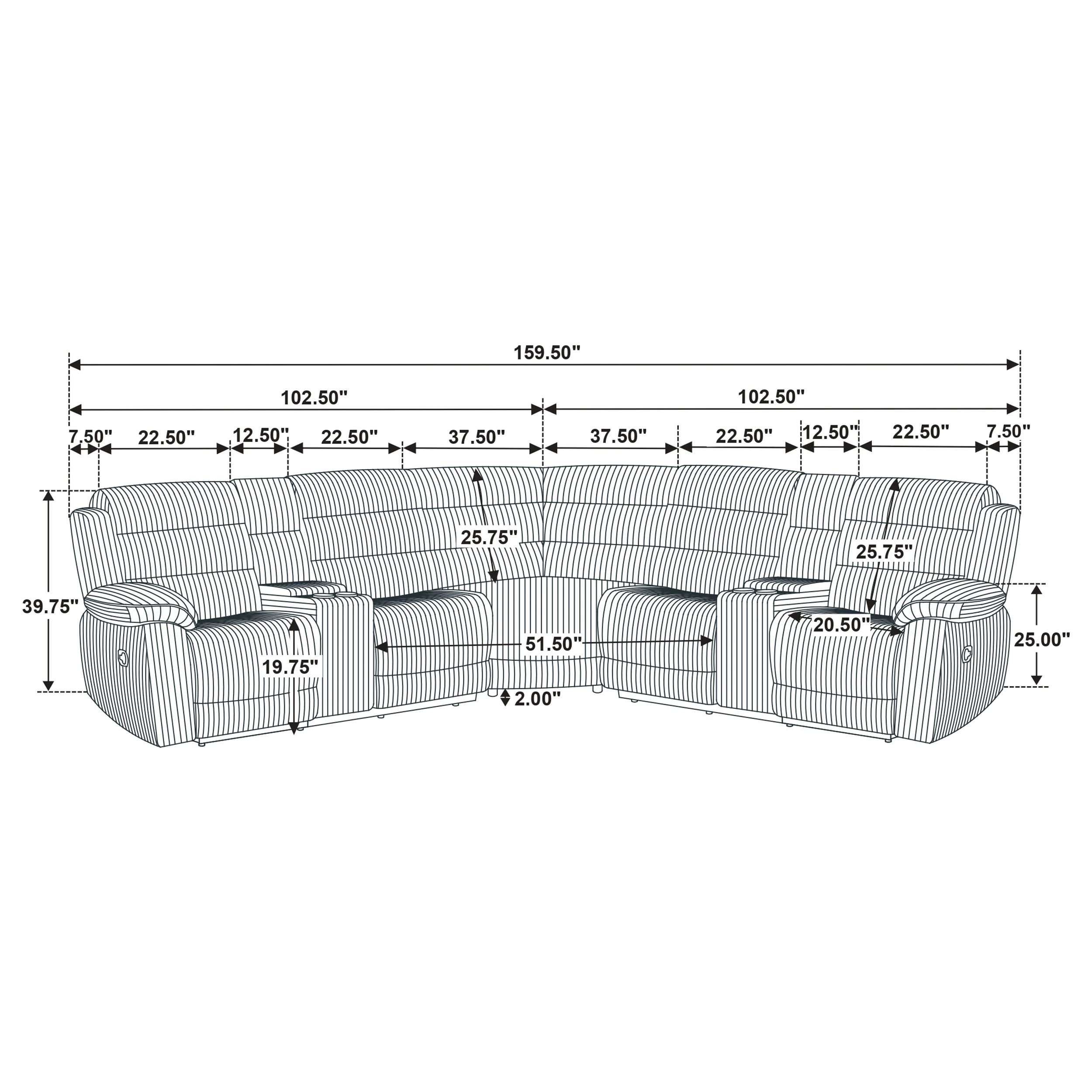 Atkinson Reclining Sectional Sofa - Image 12
