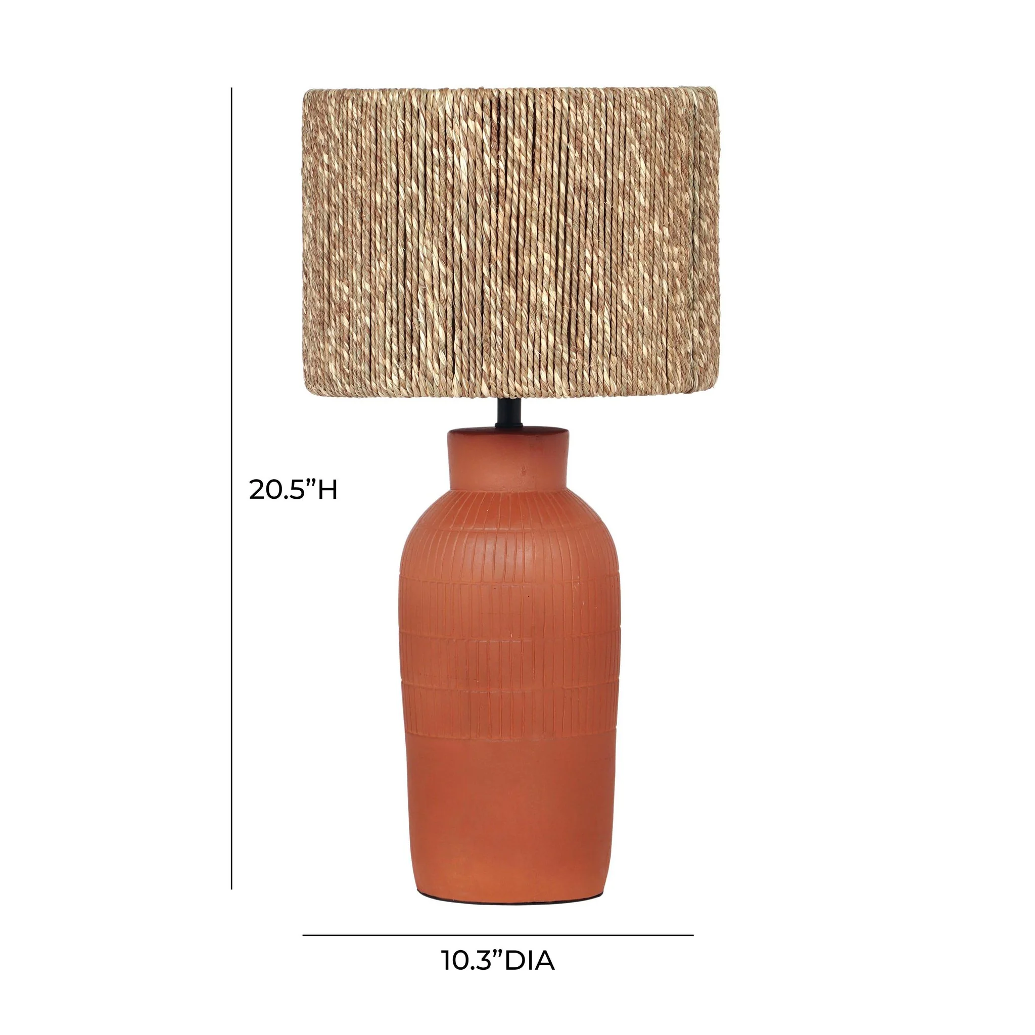 Atrani Natural Terracotta Table Lamp - Image 6