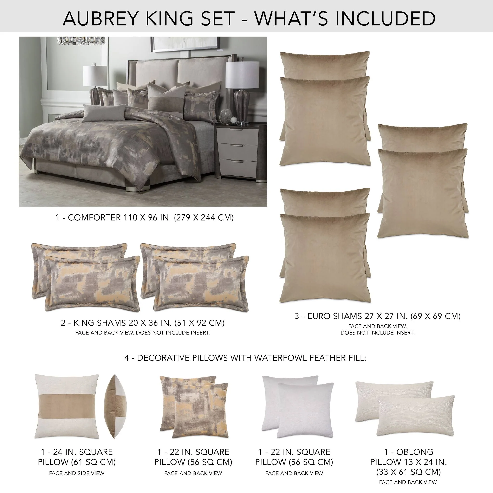 Aubrey 10-Piece King Comforter Set - Patina - Image 27
