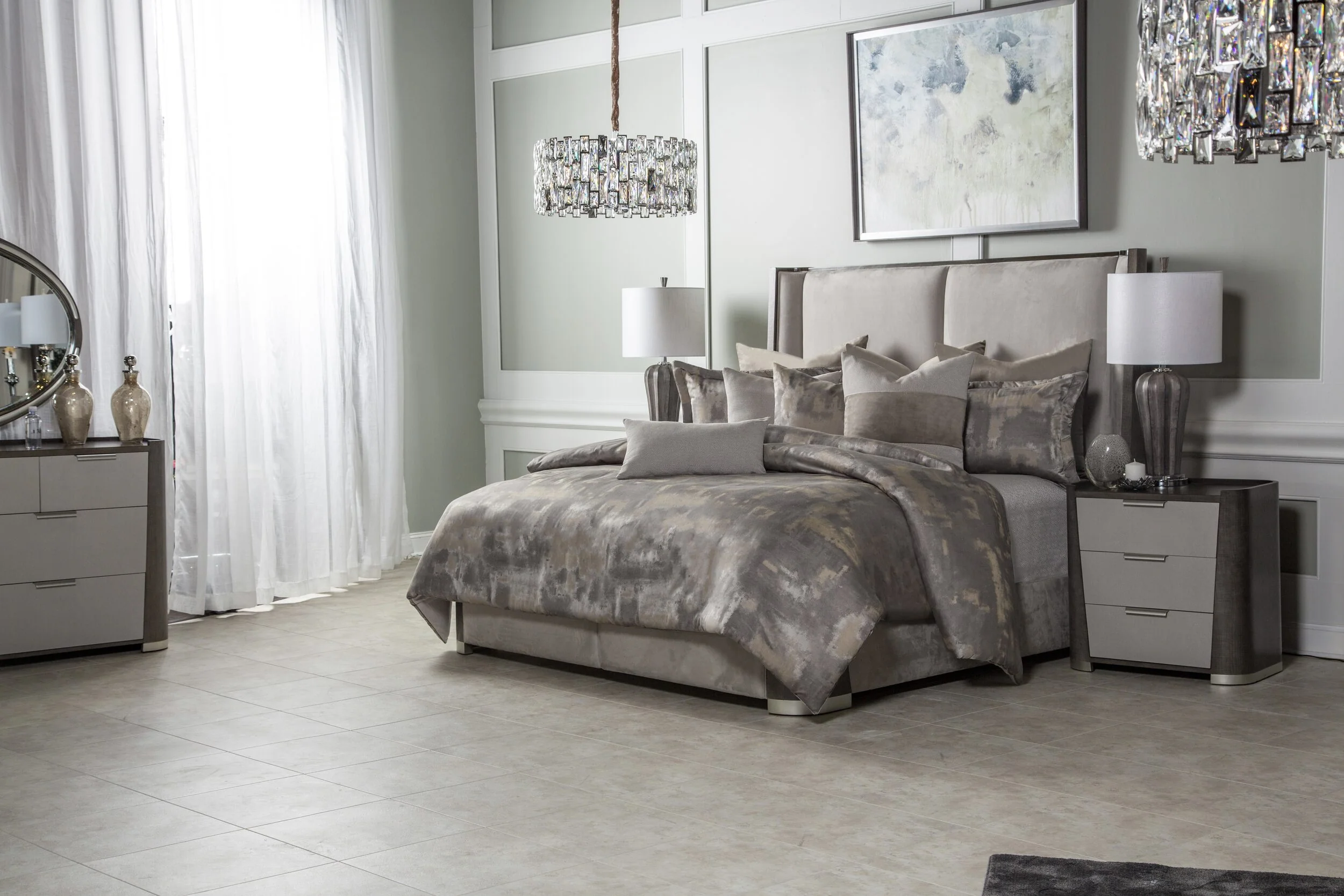 Aubrey 10-Piece King Comforter Set - Patina - Image 2