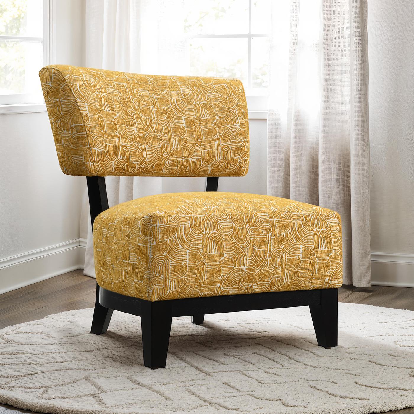 Aveni Accent Chair, Yellow