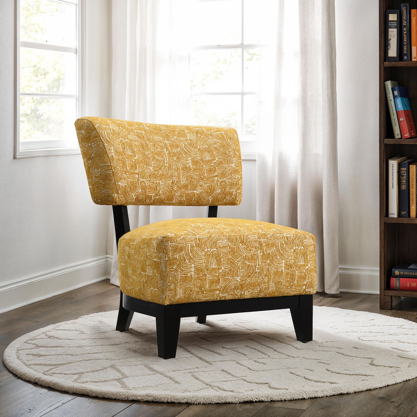 Aveni Accent Chair, Yellow - Image 2