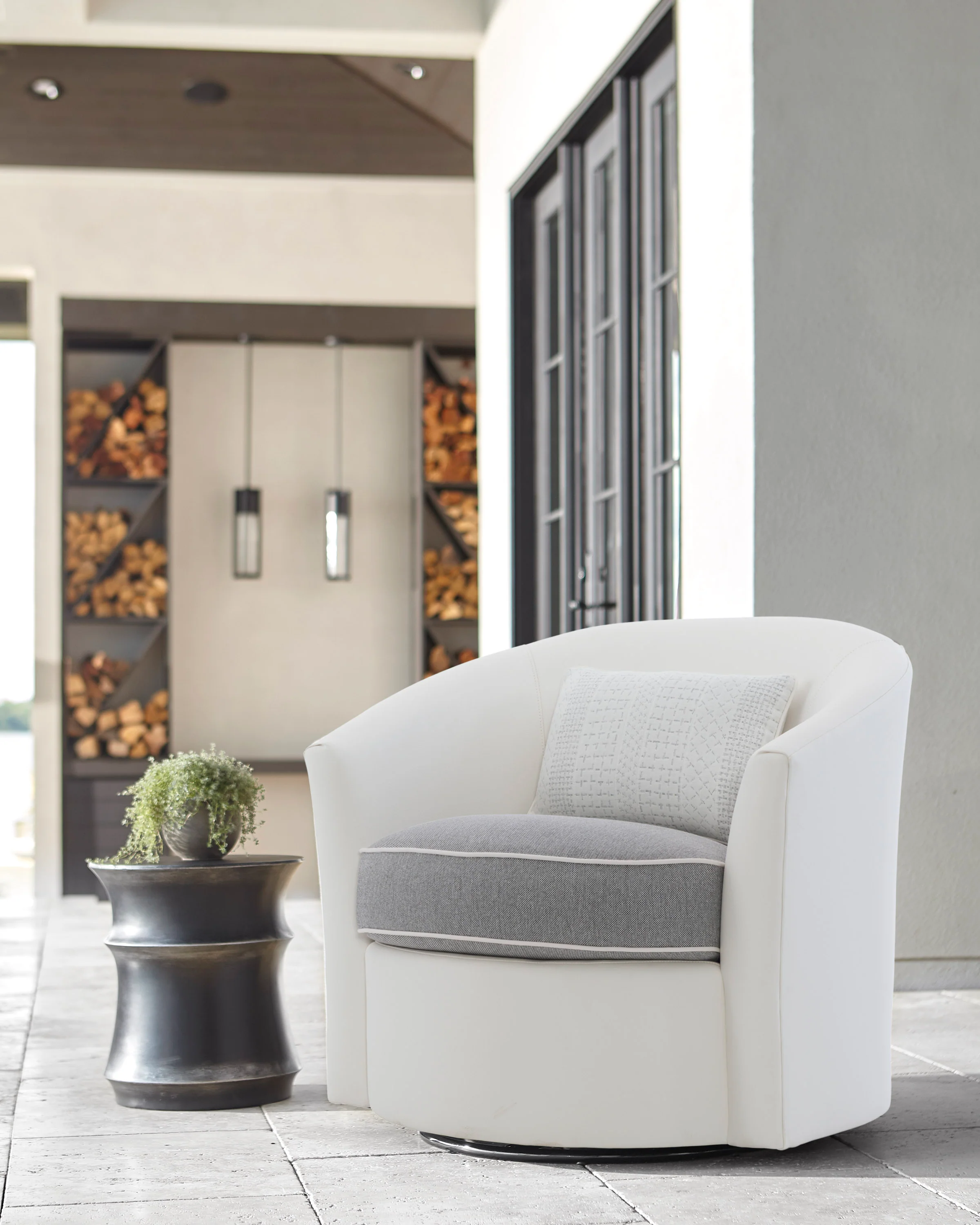 Aventura Outdoor Swivel Chair - Image 6