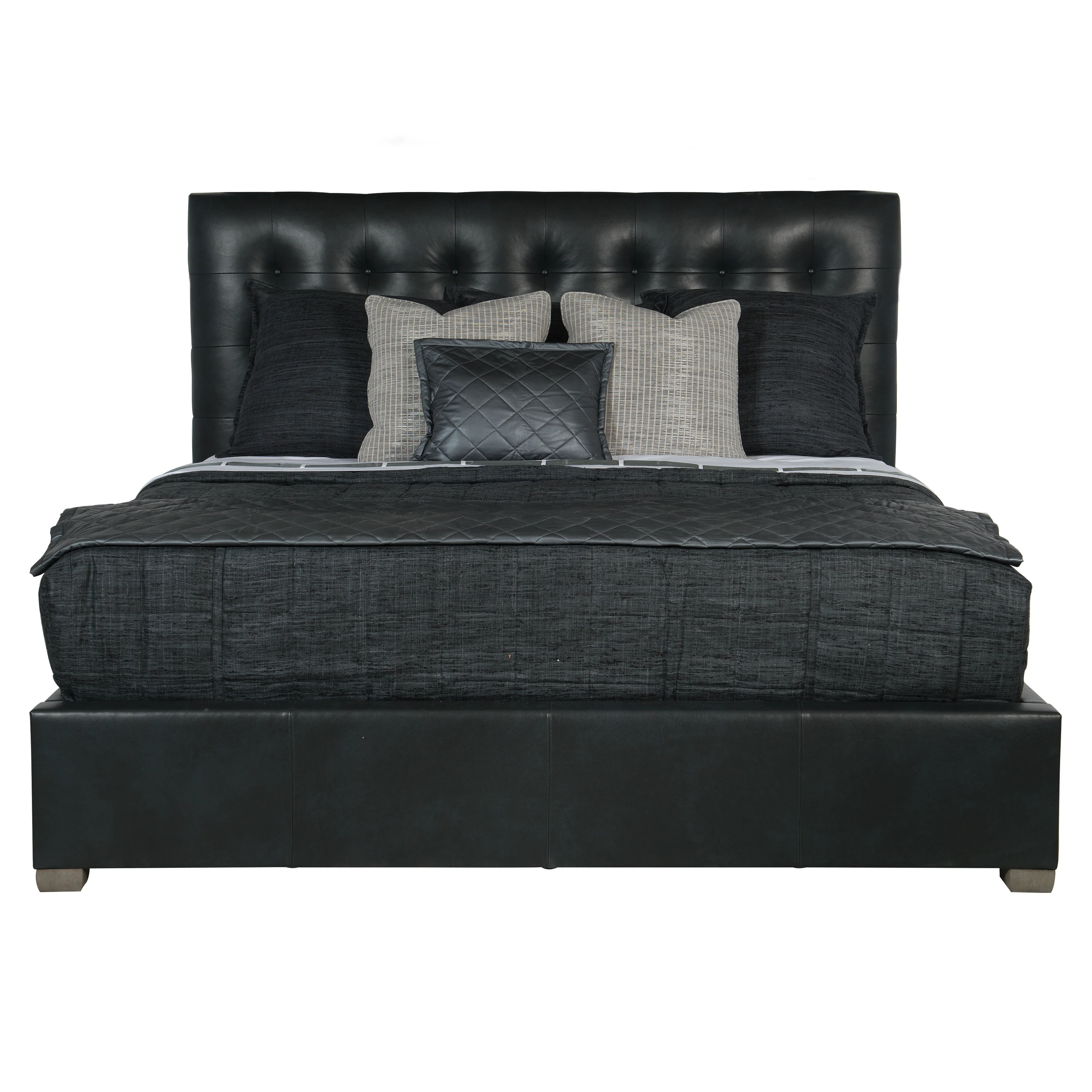 Avery Leather Panel Bed - Image 2