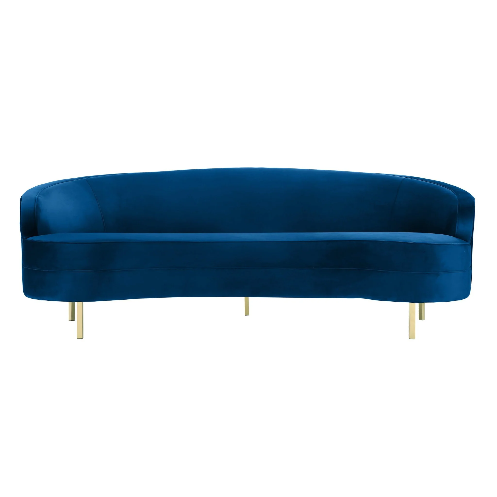Baila Navy Velvet Sofa - Image 4