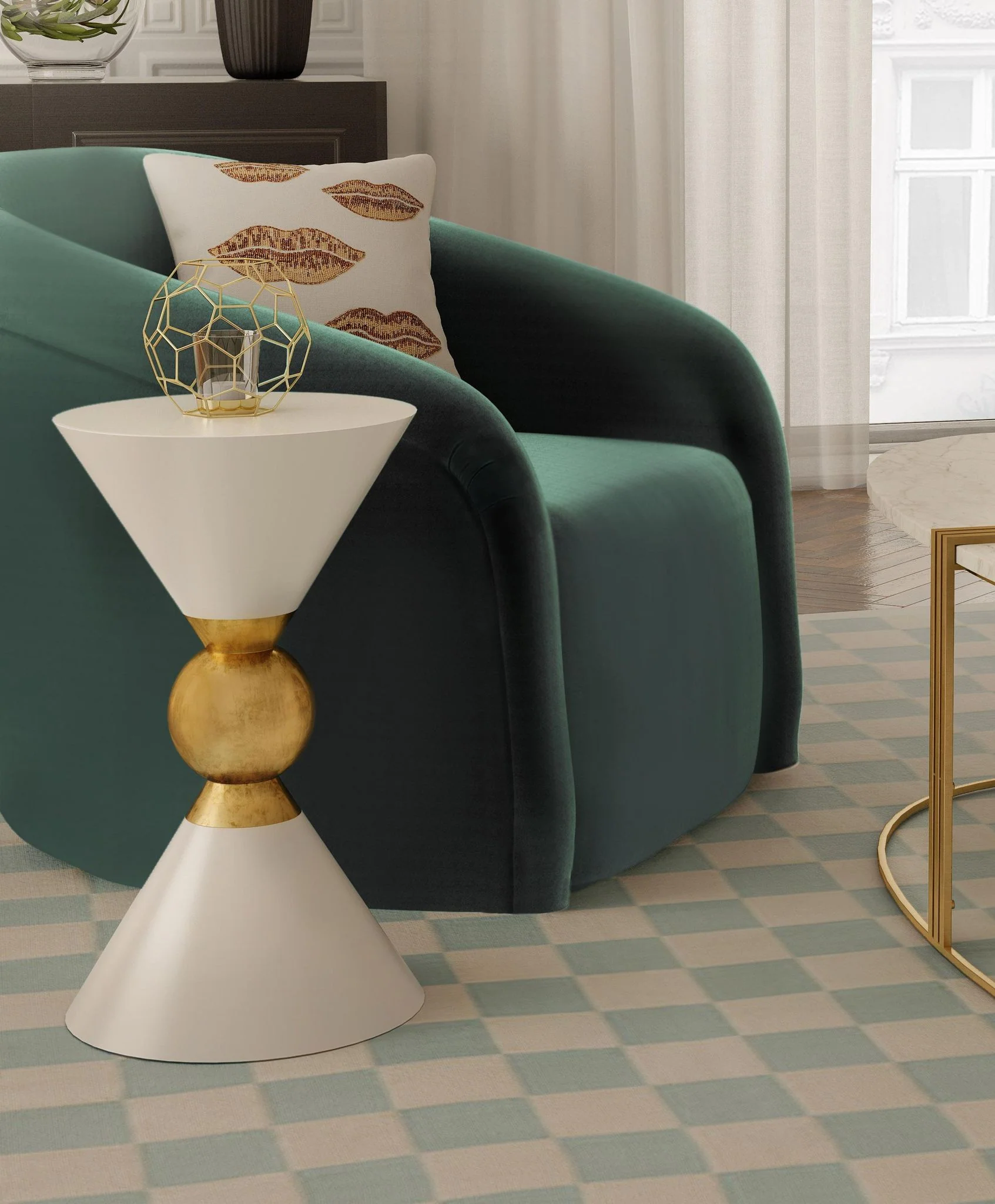 Balhi White Side Table - Image 5