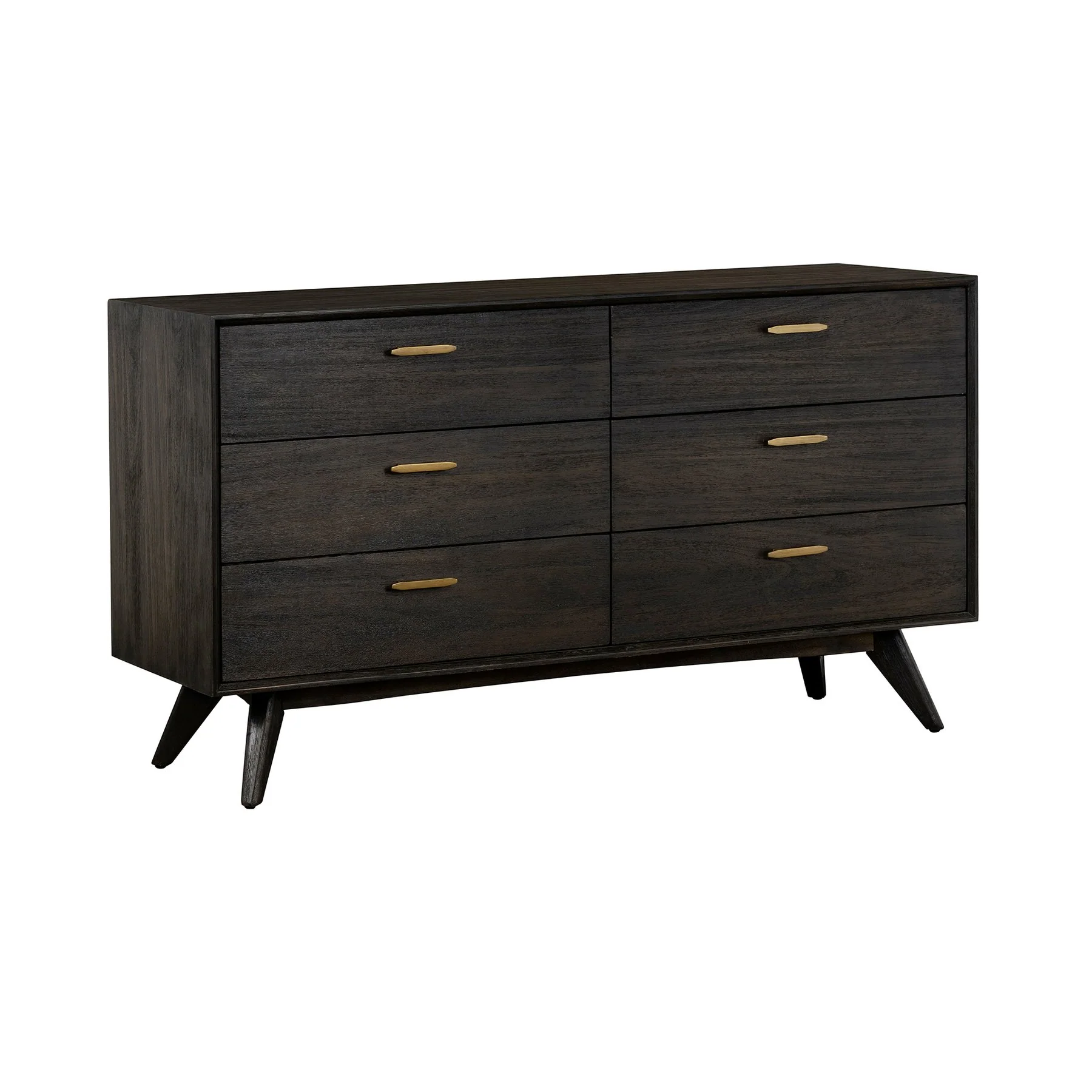 Baly Acacia Mid-Century 6 Drawer Dresser - Image 2