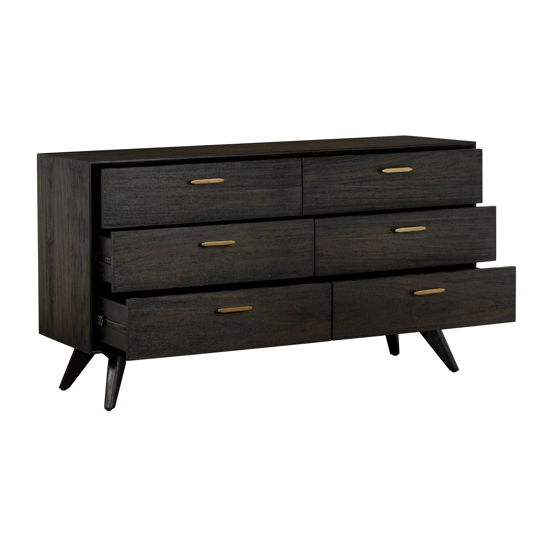 Baly Acacia Mid-Century 6 Drawer Dresser - Image 3