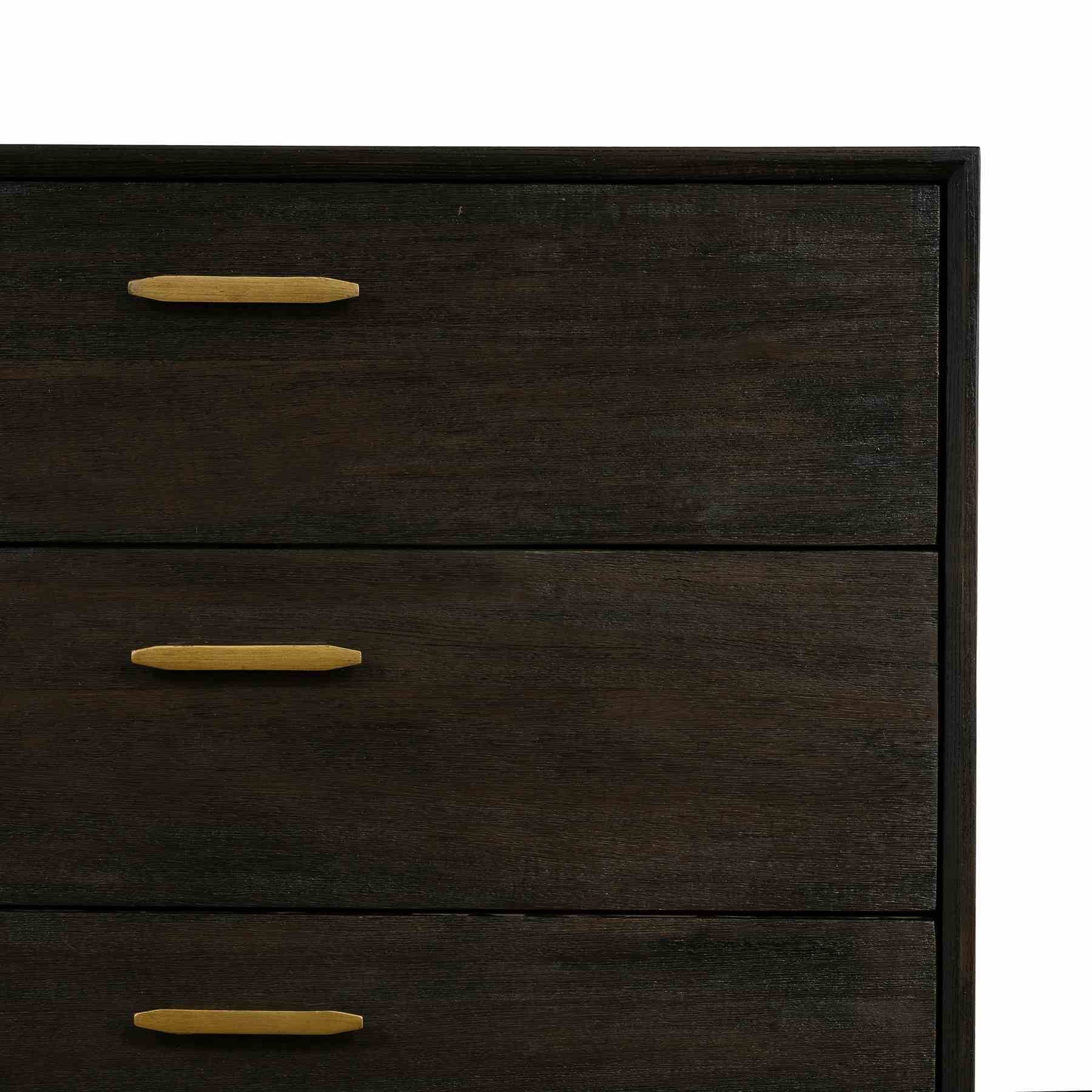 Baly Acacia Mid-Century 6 Drawer Dresser - Image 6
