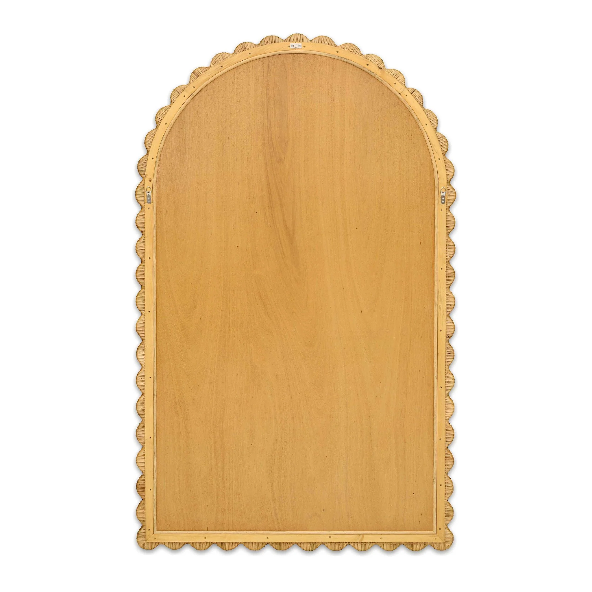 Bama Jumbo Natural Rattan Arched Wall Mirror - Image 4
