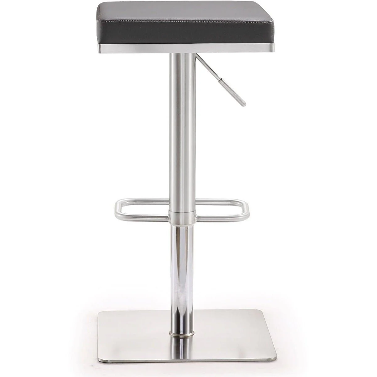 Bari Grey Stainless Steel Adjustable Barstool - Image 5