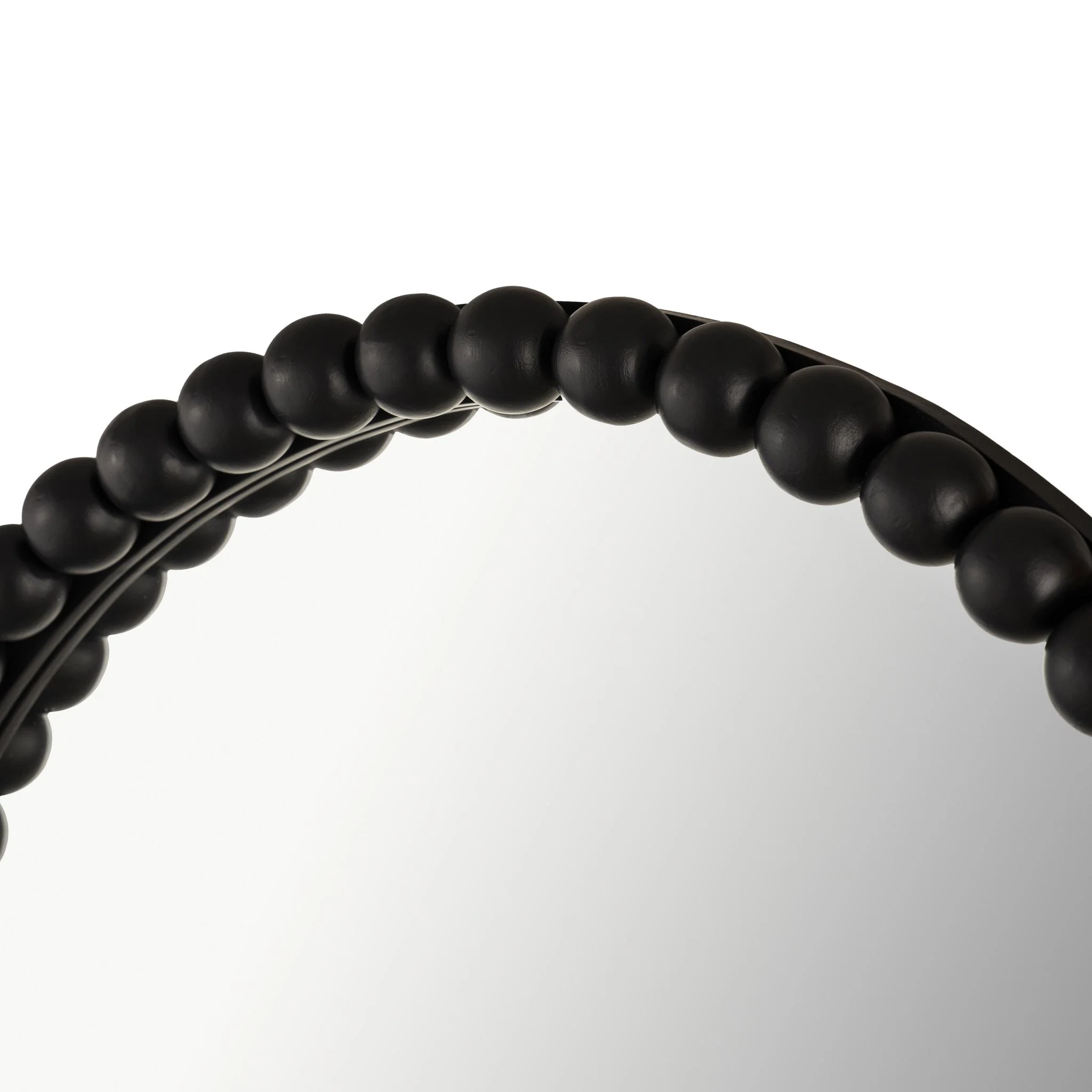 Baria Black Wooden Mirror - Image 4