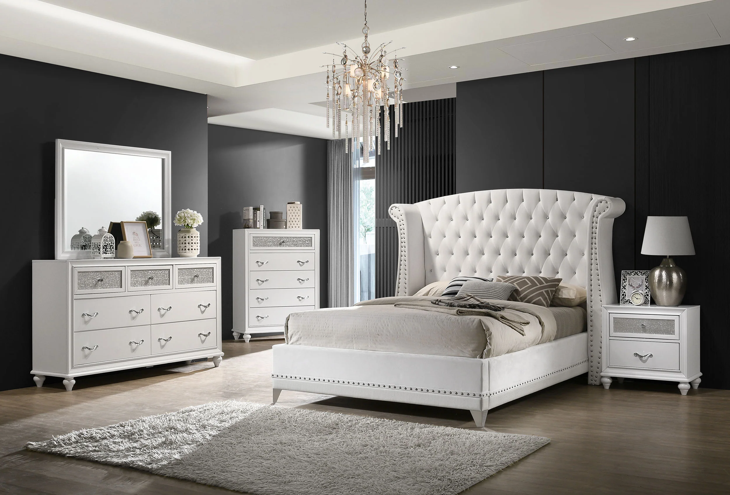 Barzini Wingback Platform Bed - Image 16