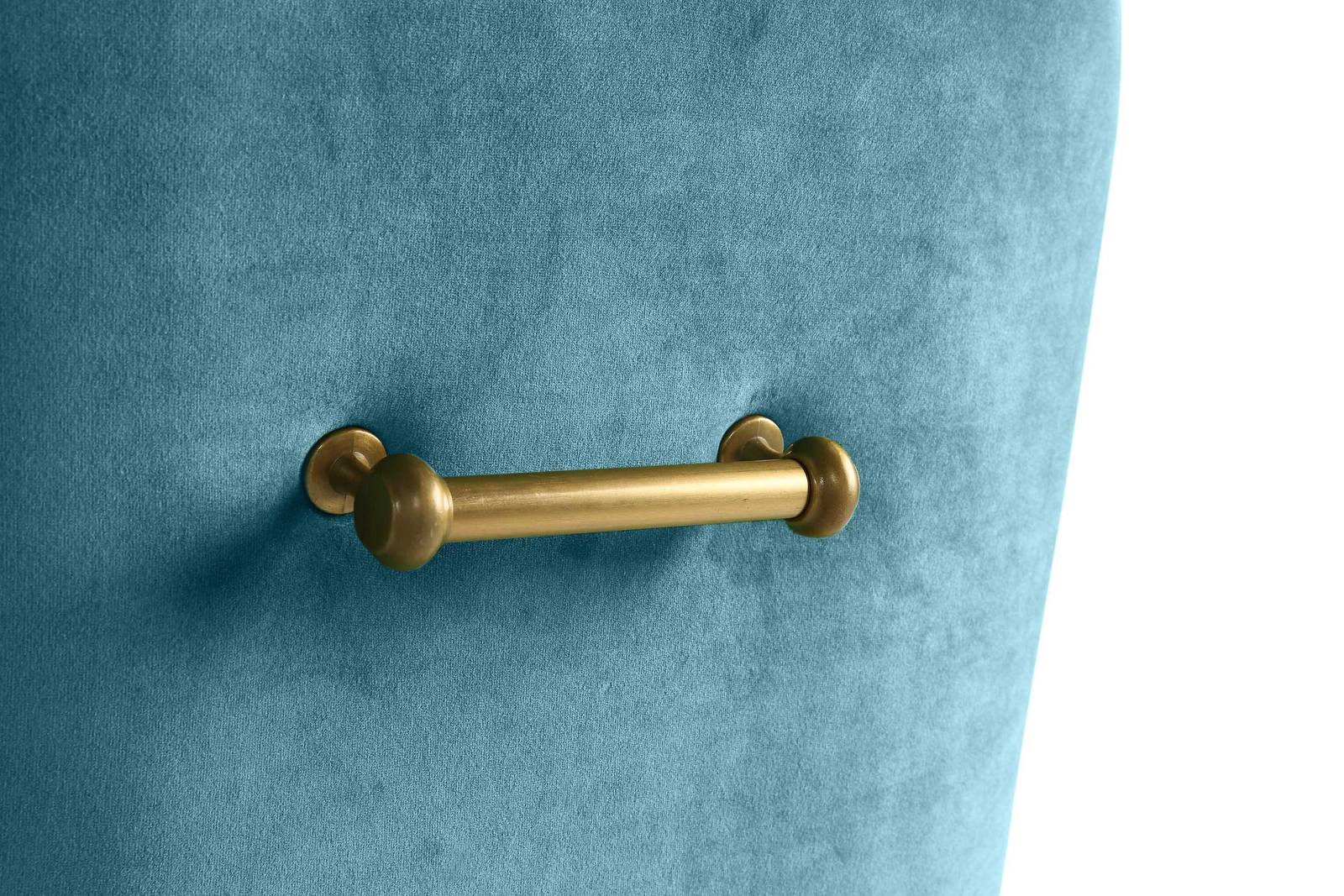 Beatrix Sea Blue Velvet Side Chair - Image 5