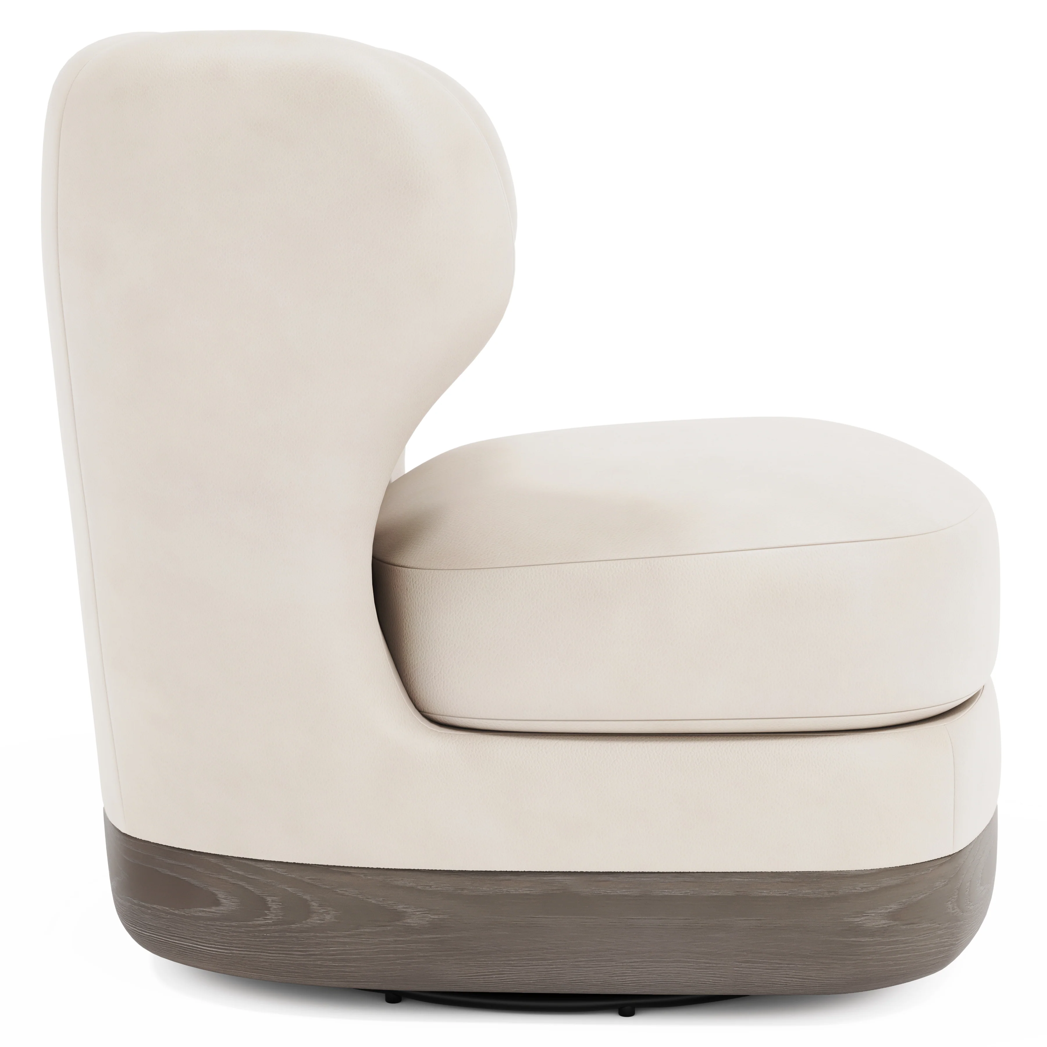 Beck Leather Swivel Chair - Image 3