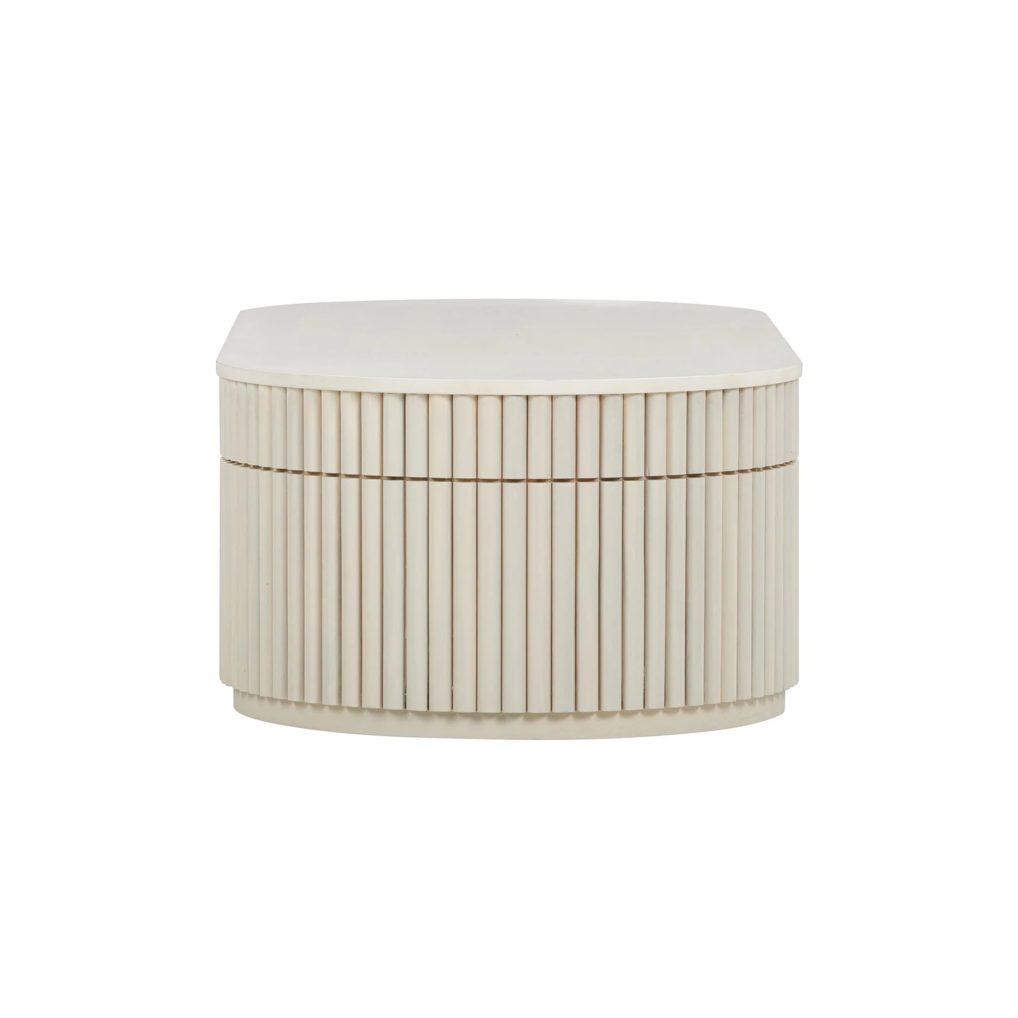 Bella Cream Oval Coffee Table - Image 3