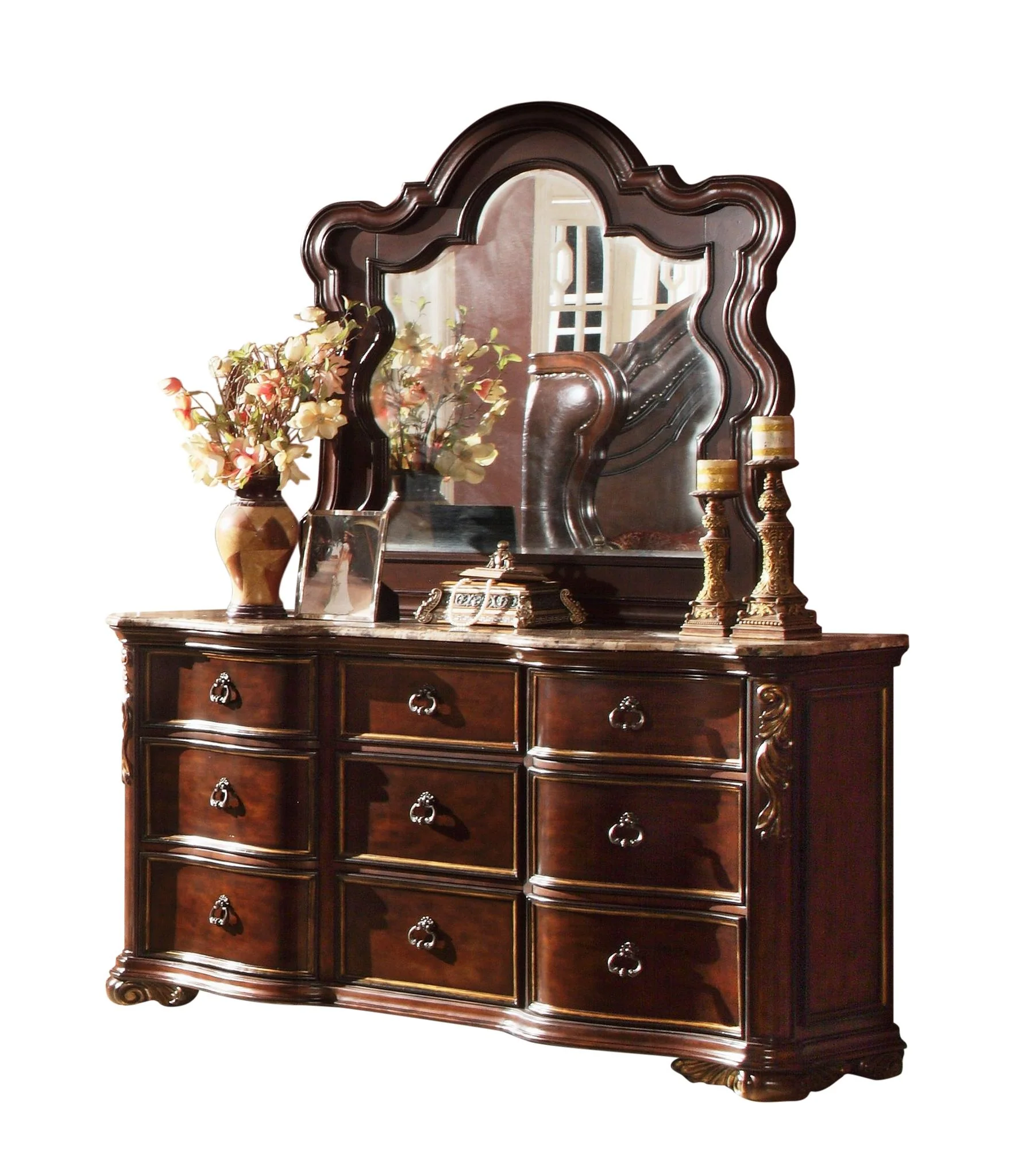 Bella Dresser Dark Walnut