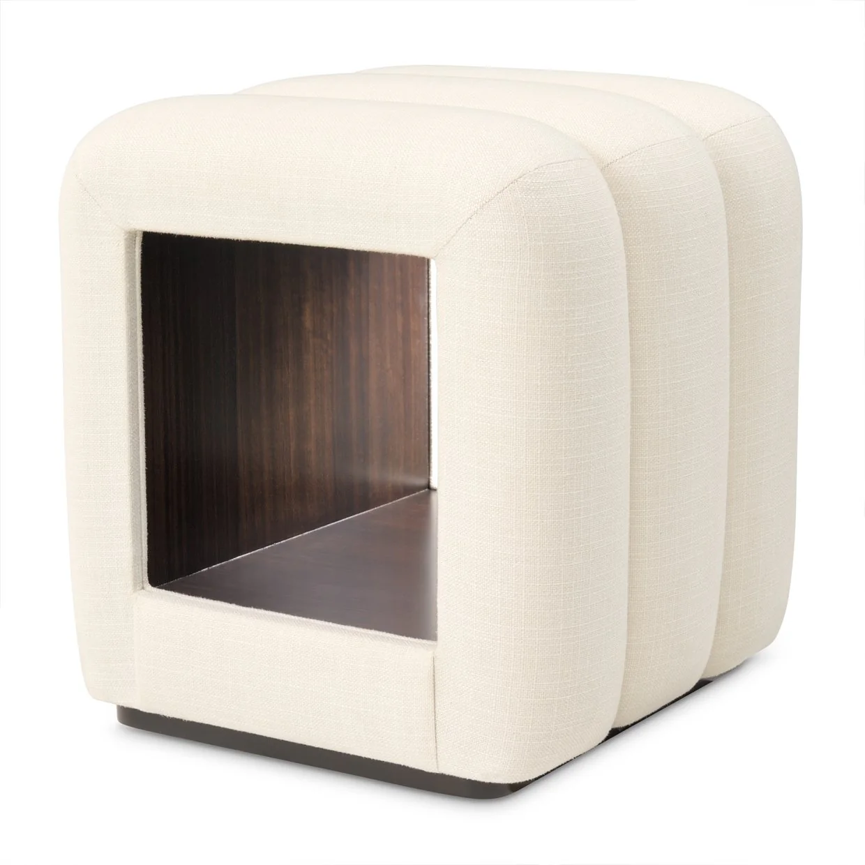 Belmont Place Vanity Bench - Cream/Espresso - Image 4