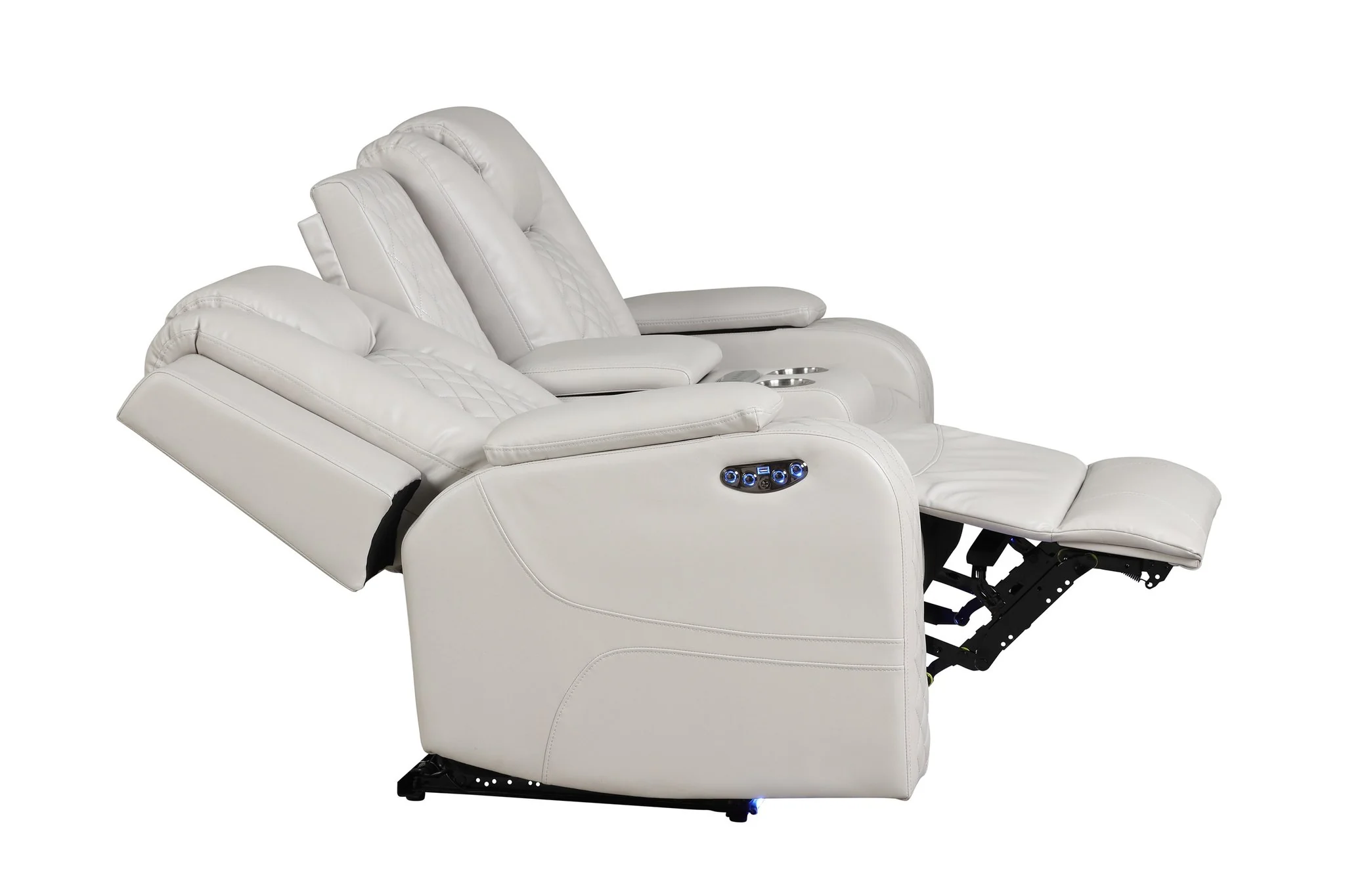 Benz 3 PC Living Room Set Ice - Image 11