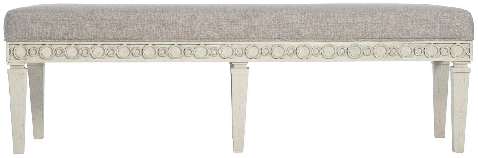 Bernhardt Allure Bench in White & Silver 399-508