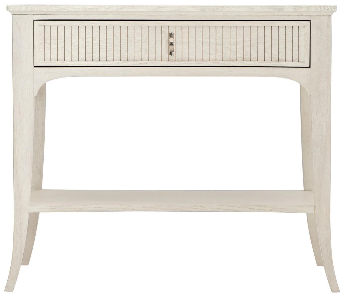 Bernhardt Allure Nightstand in White & Silver 399-229