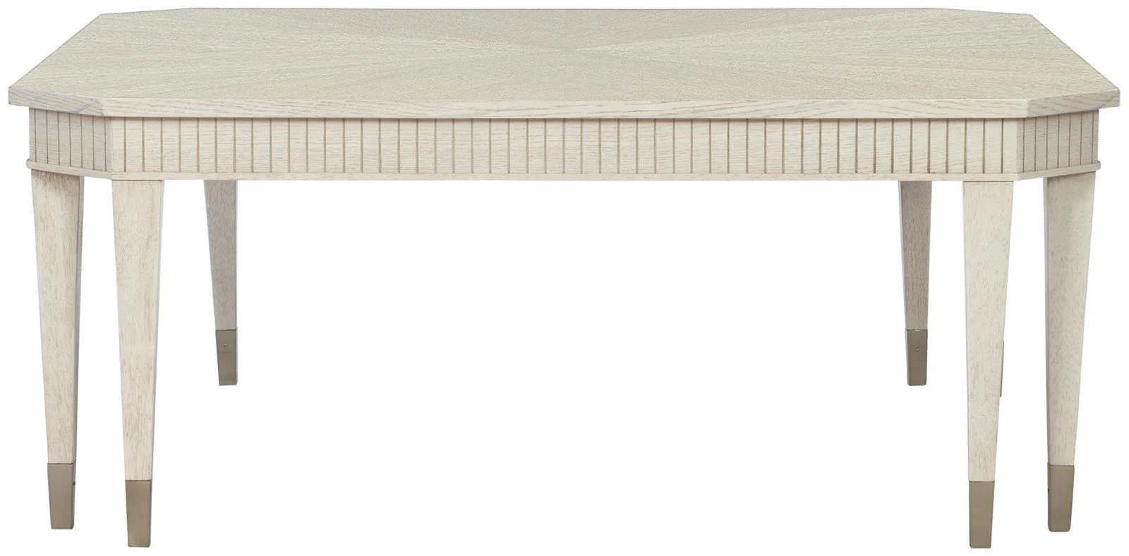 Bernhardt Allure Square Cocktail Table in White & Silver 399-011