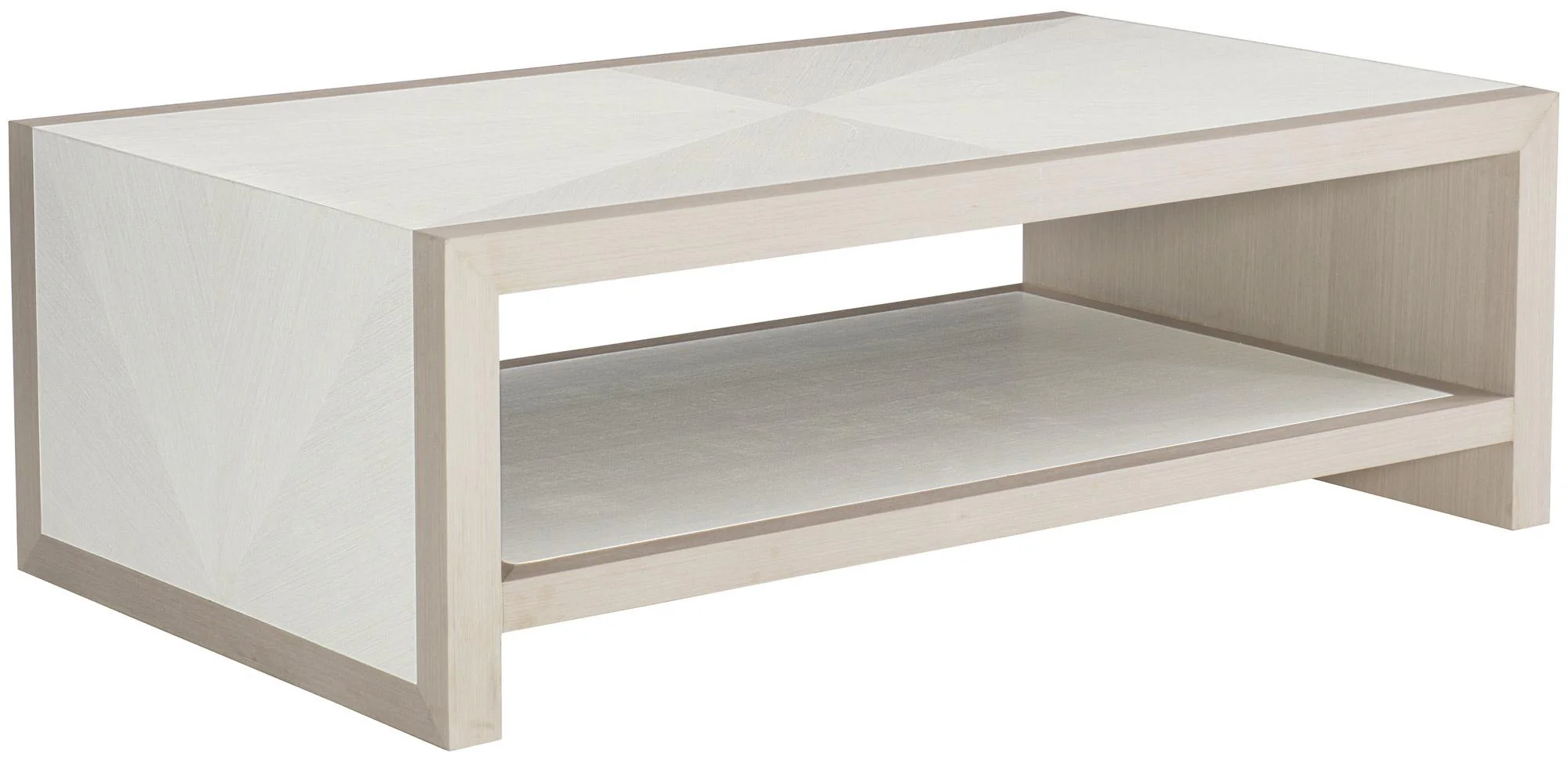 Bernhardt Axiom Cocktail Table in Linear White 381-021