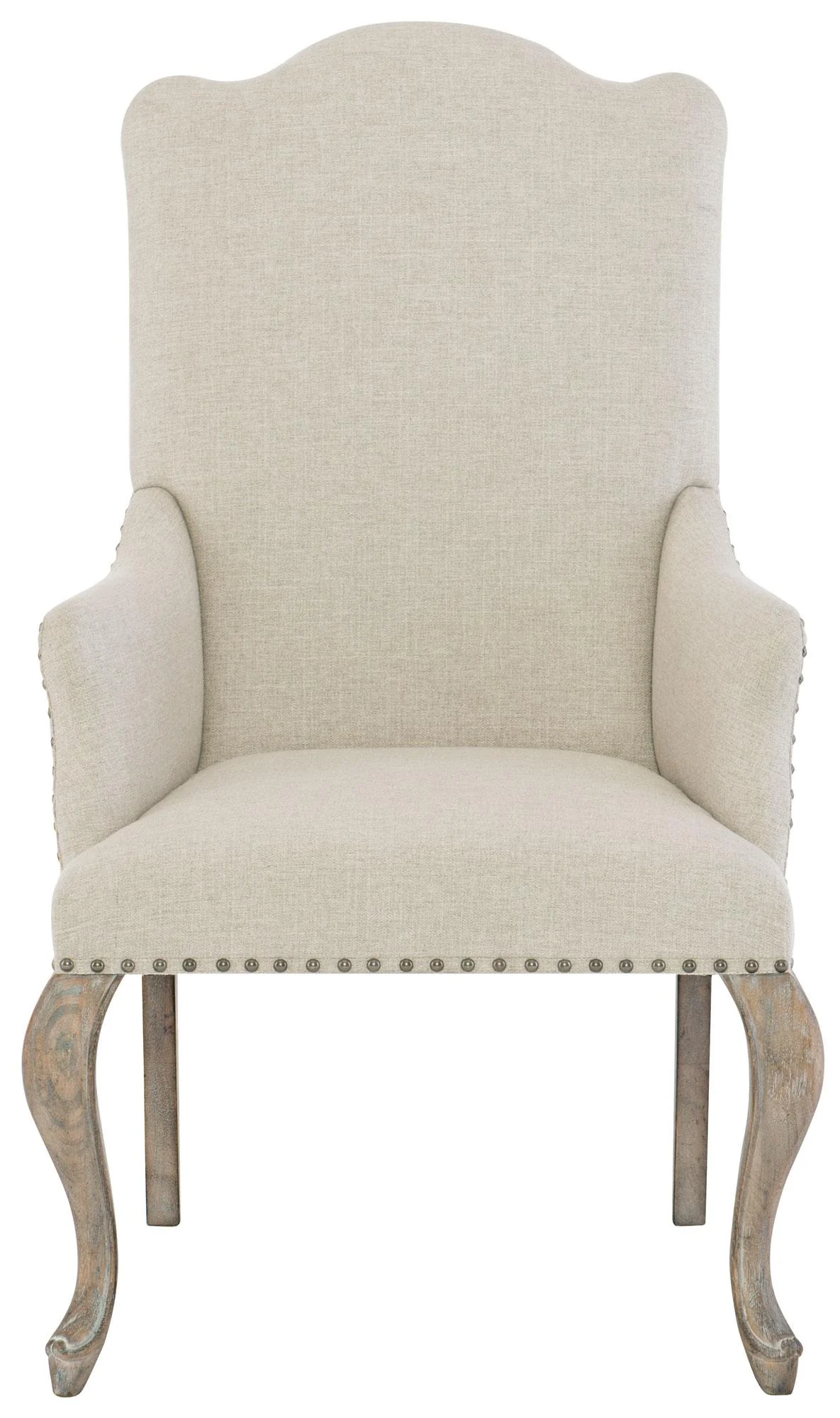 Bernhardt Campania Upholstered Arm Chair in Weathered Sand (Set of 2) 370-548