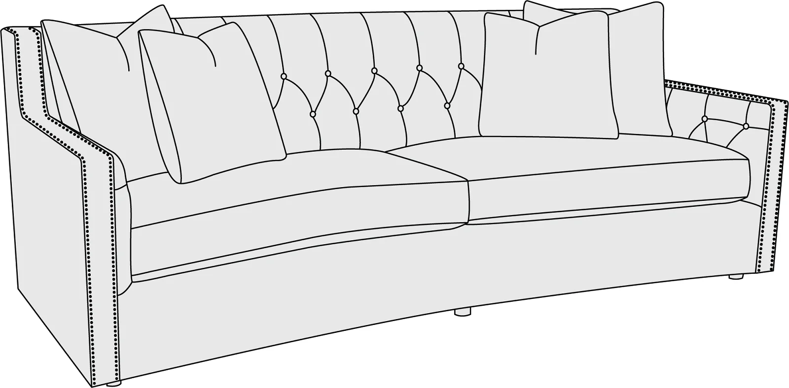 Bernhardt Upholstery Candace Sofa B7276