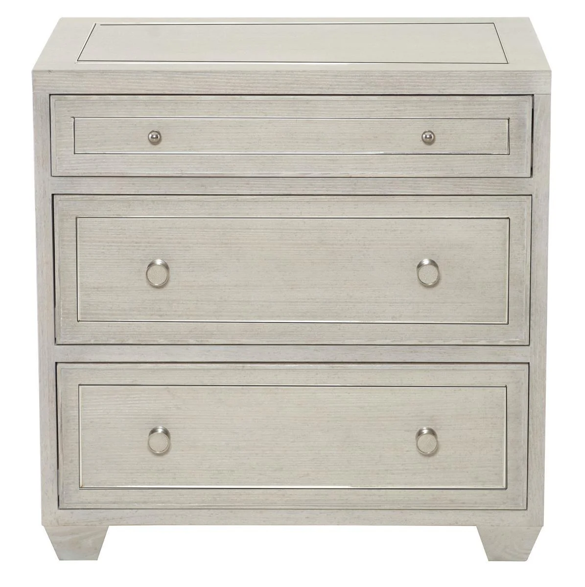 Bernhardt Criteria 3 Drawer Nightstand in Heather Gray 363-214G
